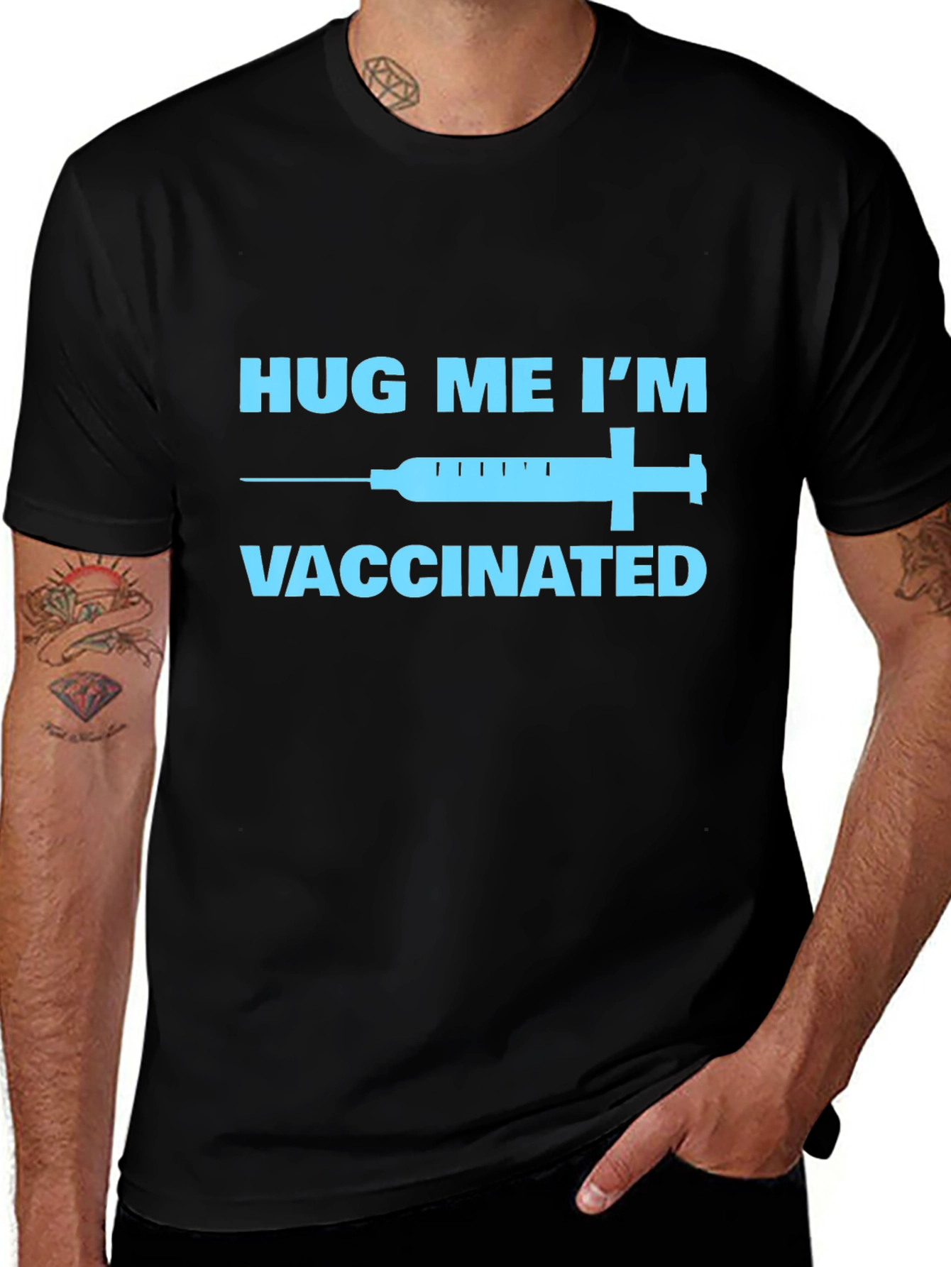 Variant 11 of Hug Me I'm Vaccinated T-Shirt