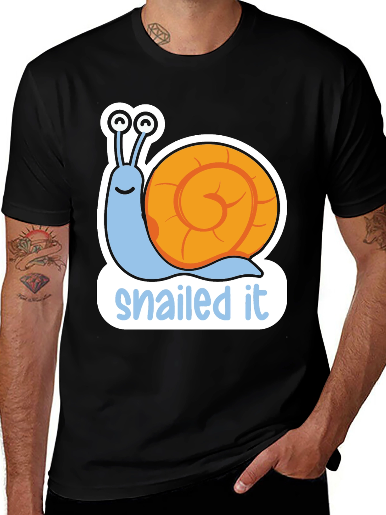 Variant 28 of Snailed It T-Shirt - Funny Snail Pun Tee