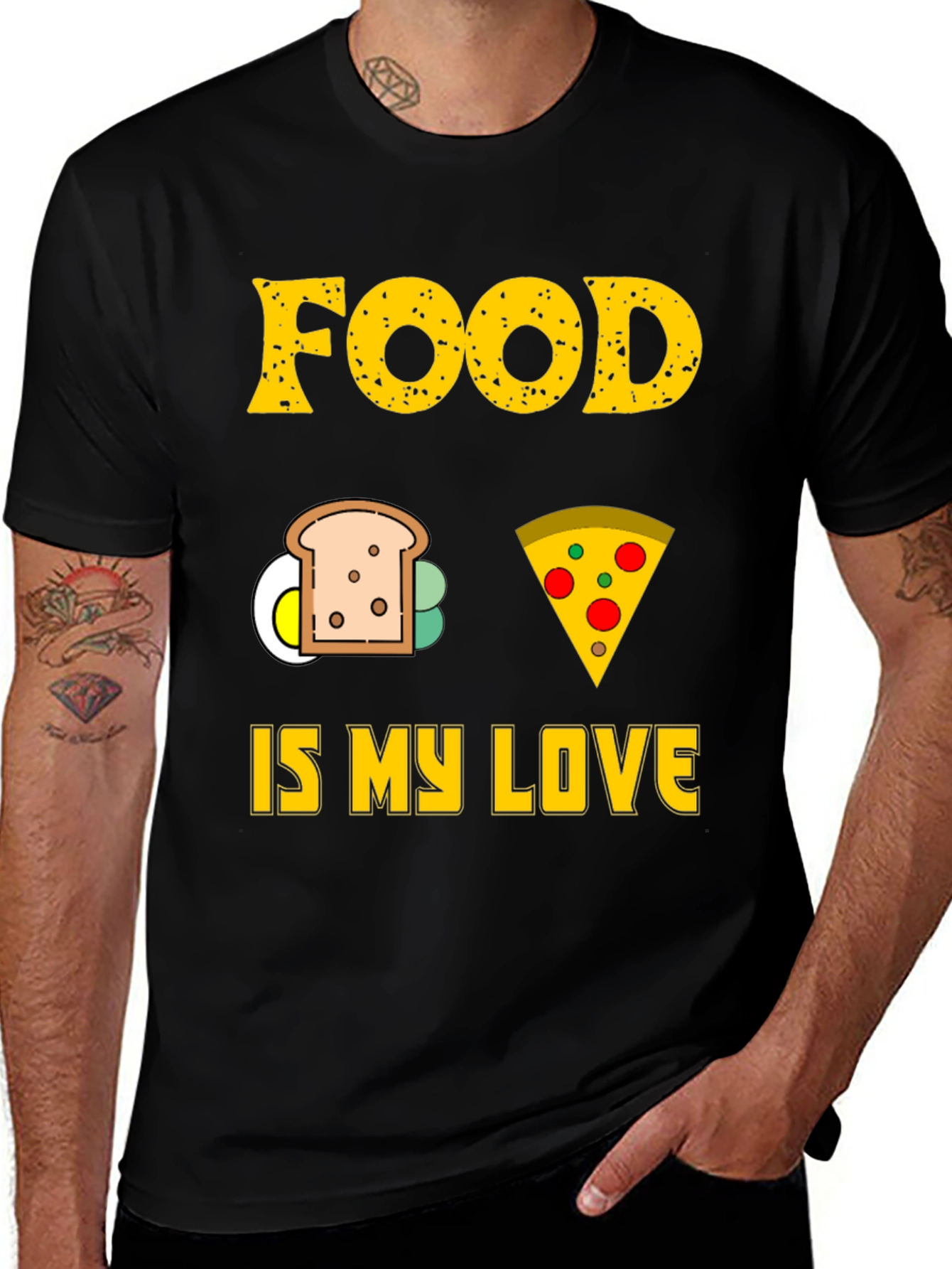 Variant 20 of Food is My Love T-Shirt - Graphic Tee