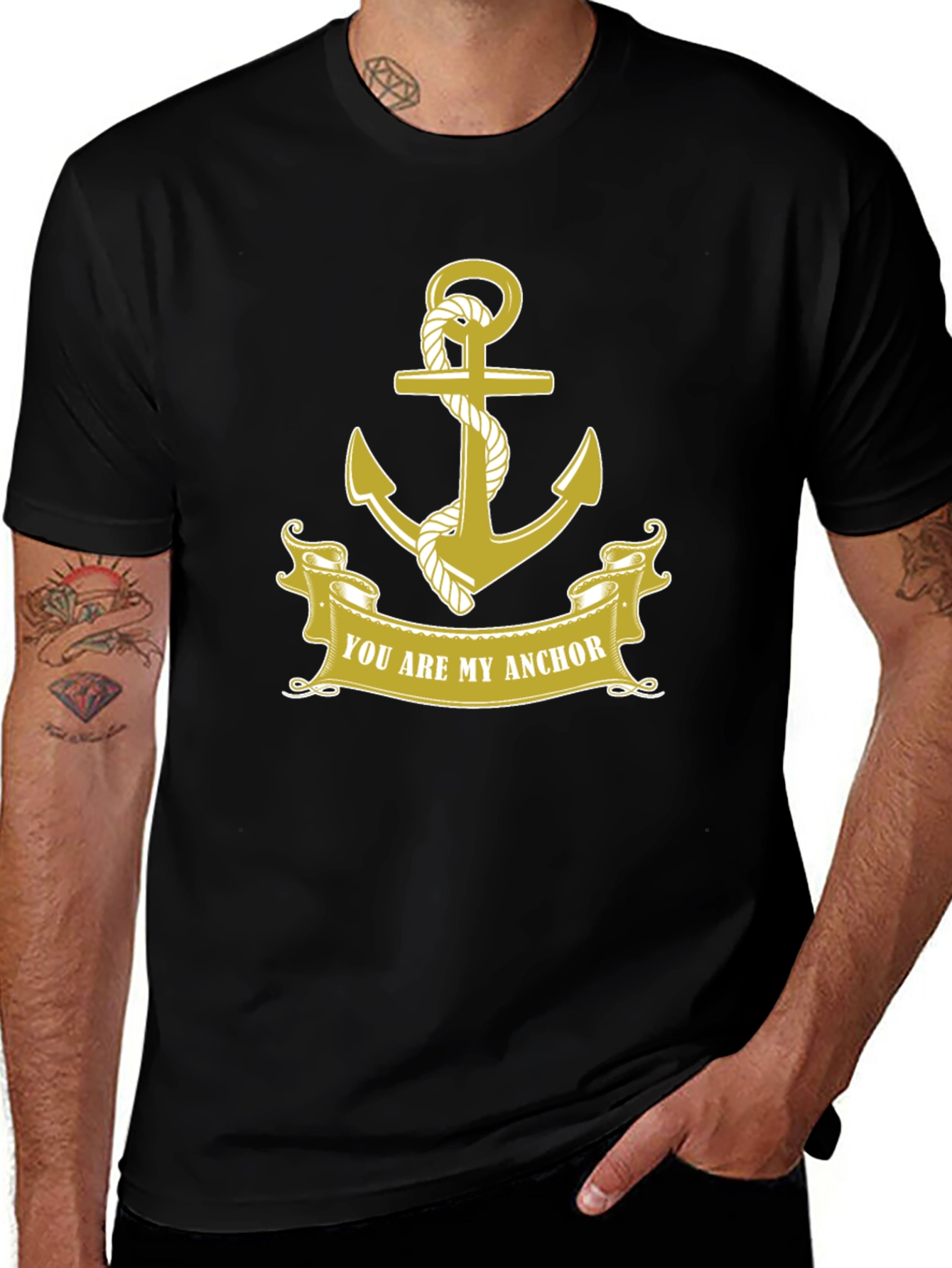 Variant 9 of Anchor Graphic Tee - You Are My Anchor