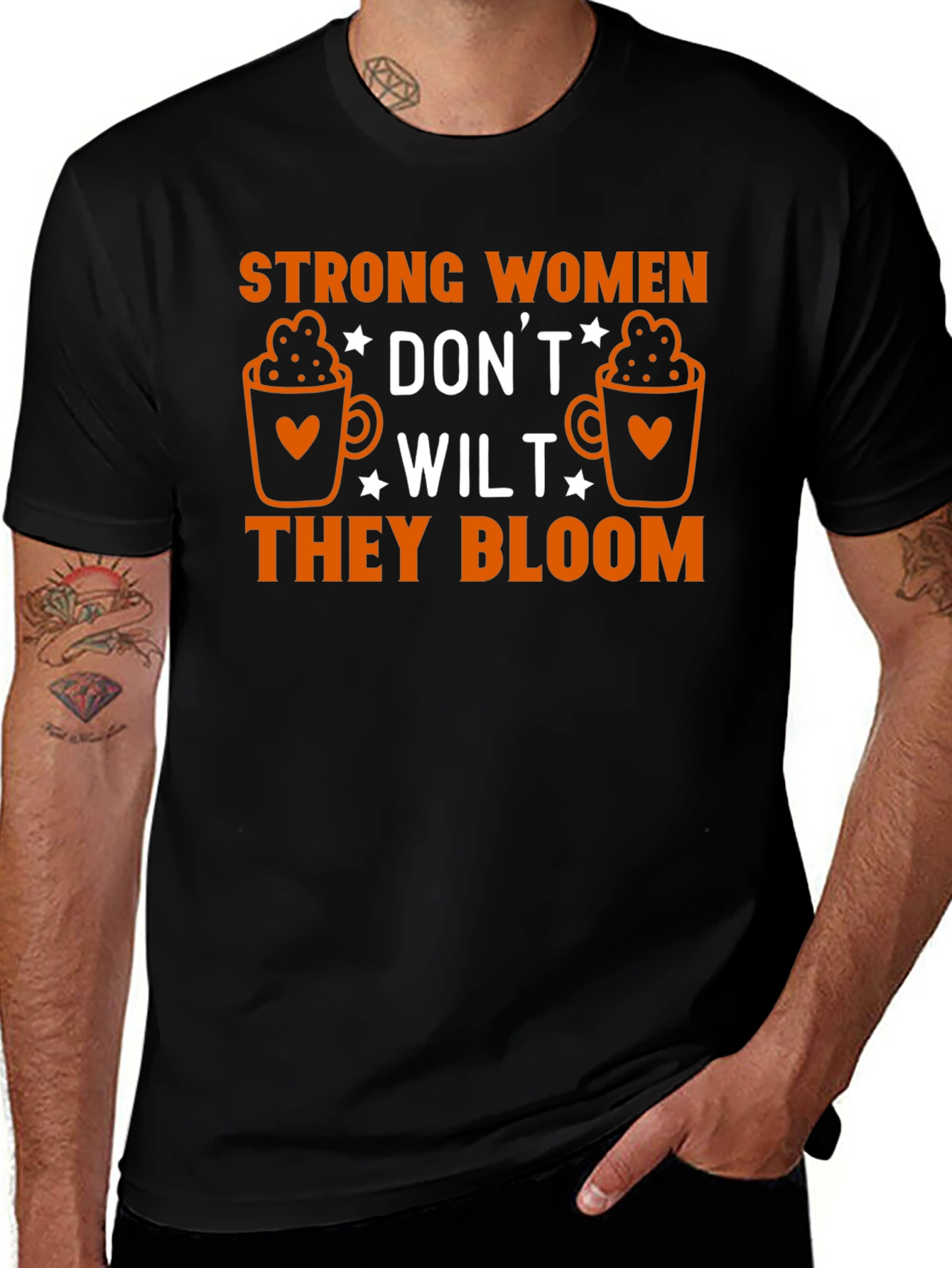 Variant 19 of Strong Women Bloom Graphic Tee