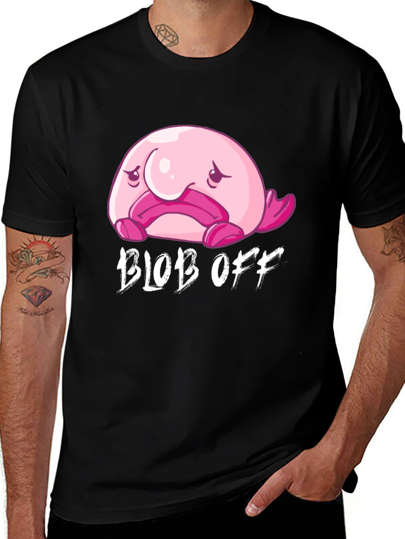 Variant 6 of Blob Off Funny Graphic T-Shirt