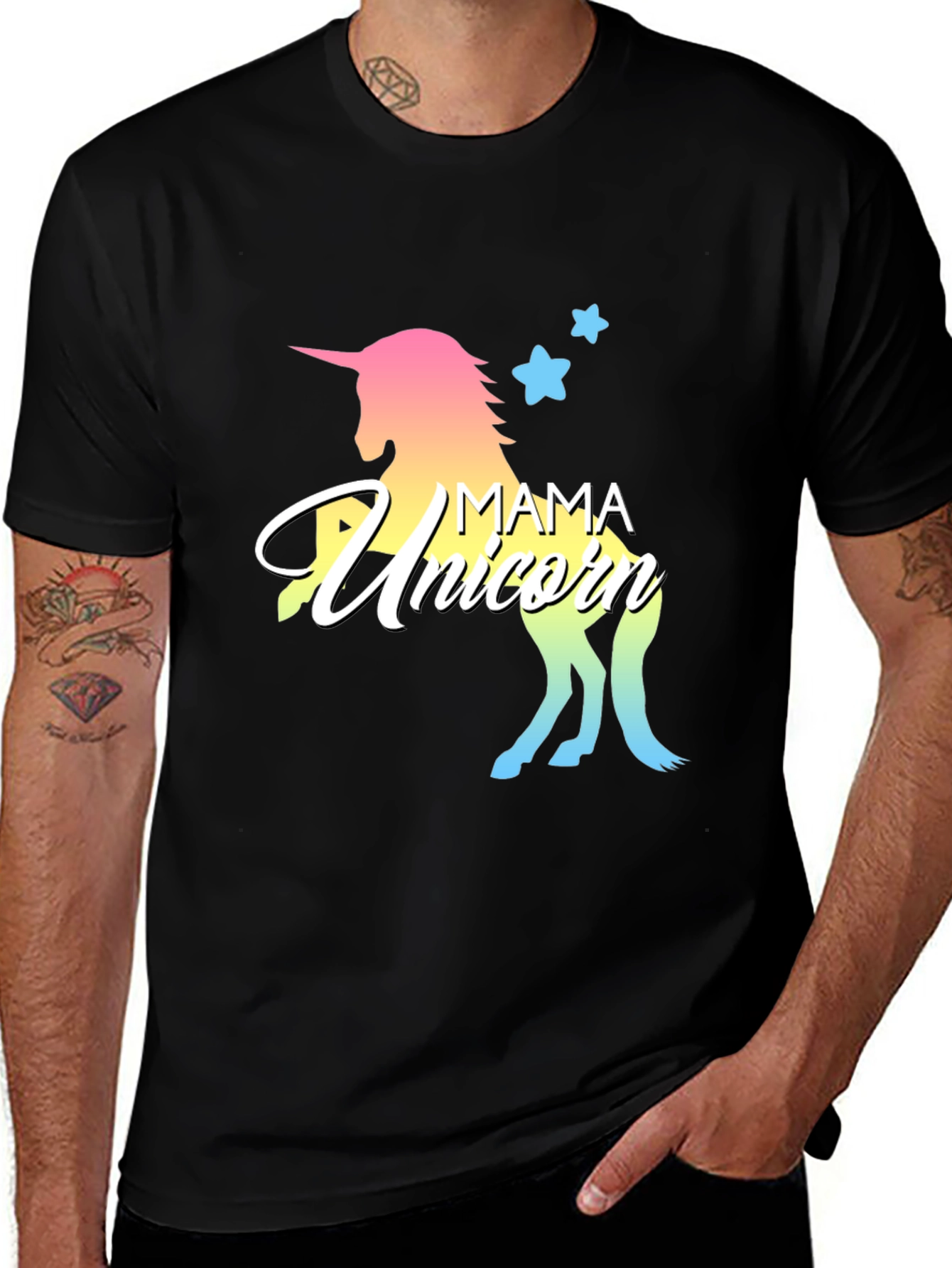 Mama Unicorn T-Shirt - Rainbow Graphic Tee