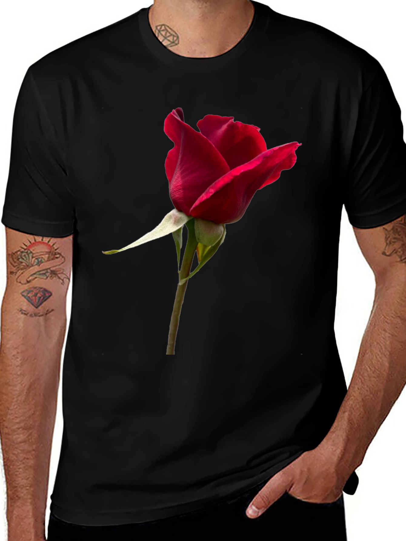 Variant 20 of Rose Graphic T-Shirt