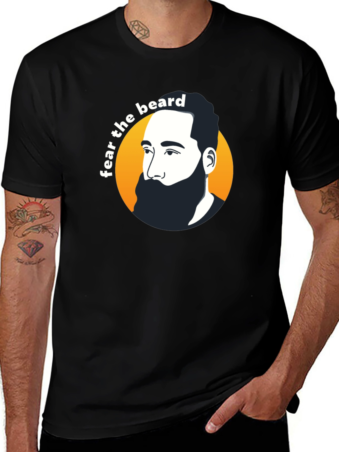 Variant 27 of Fear the Beard Graphic Tee - Bold & Stylish