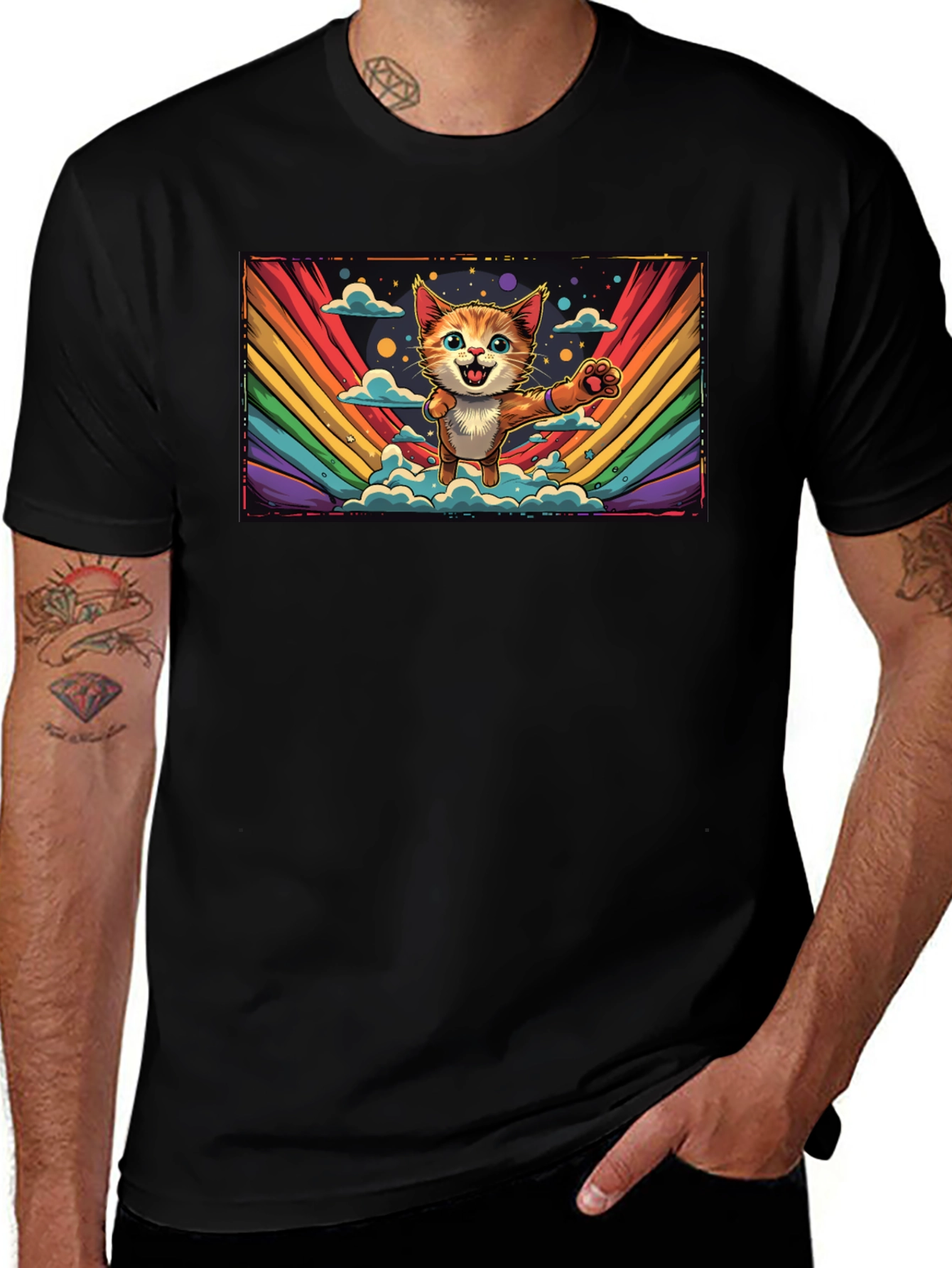 Variant 11 of Rainbow Cat T-Shirt