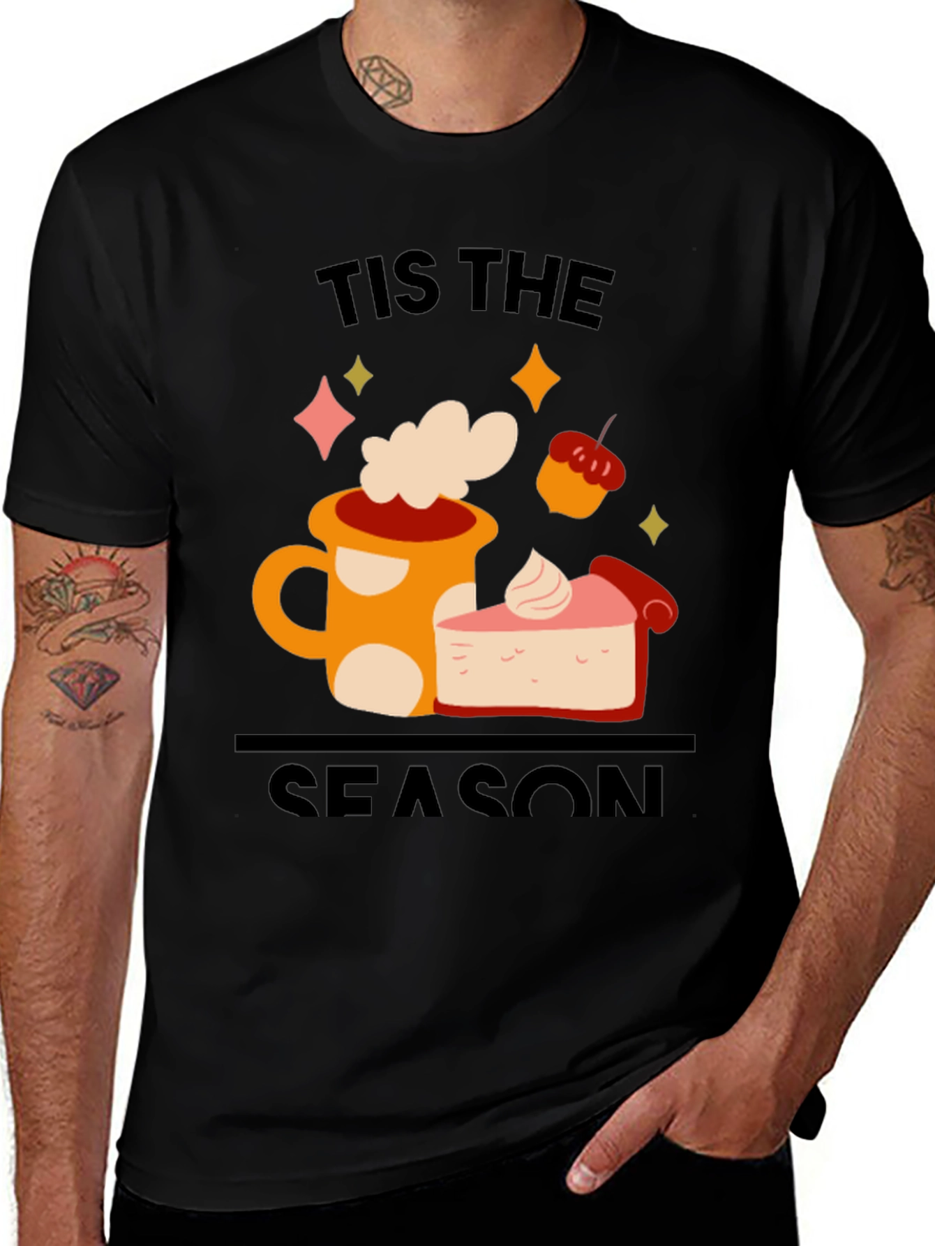 Variant 29 of Tis The Season T-Shirt, Coffee & Pie Graphic Tee