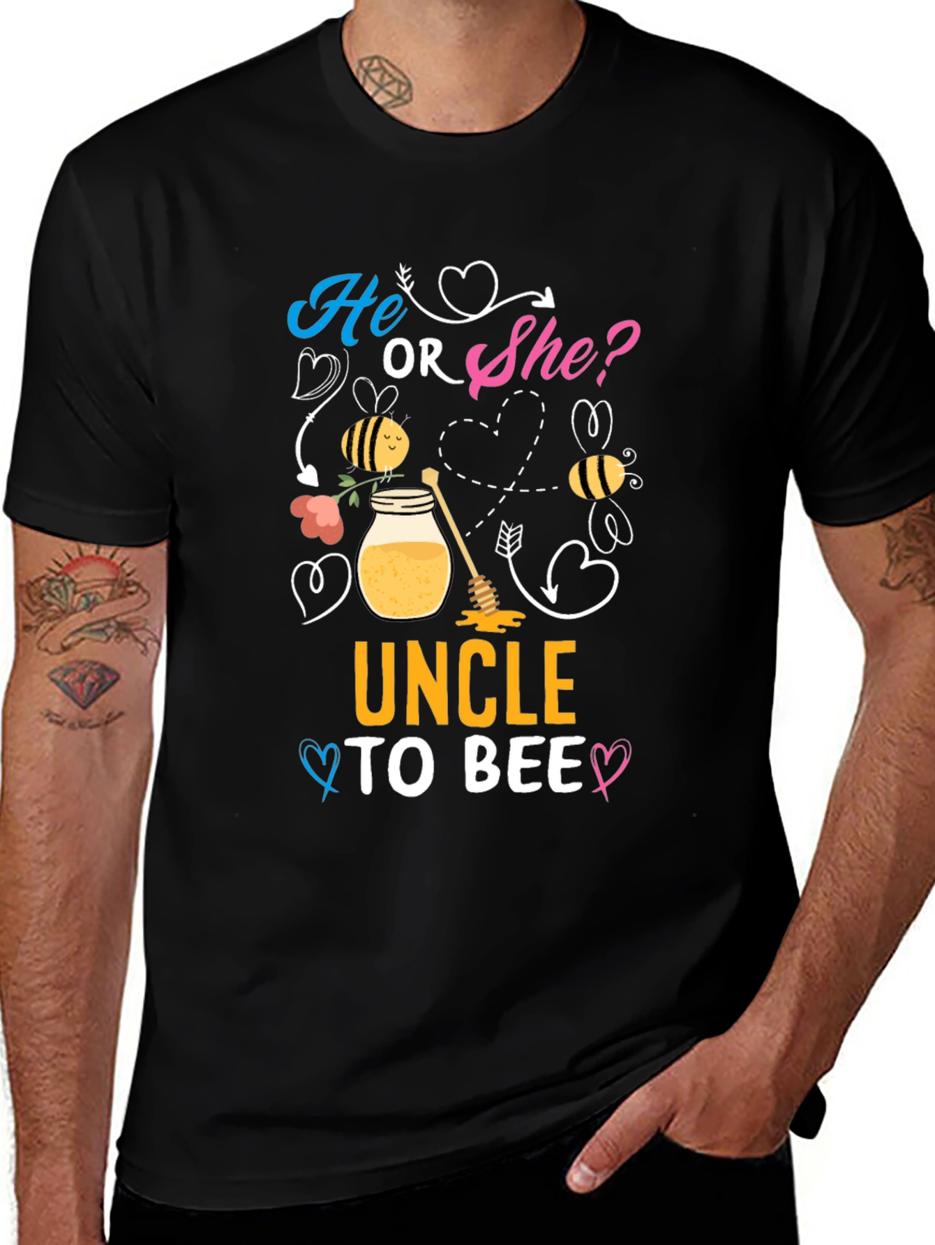 Uncle To Bee T-Shirt: Gender Reveal Party Apparel