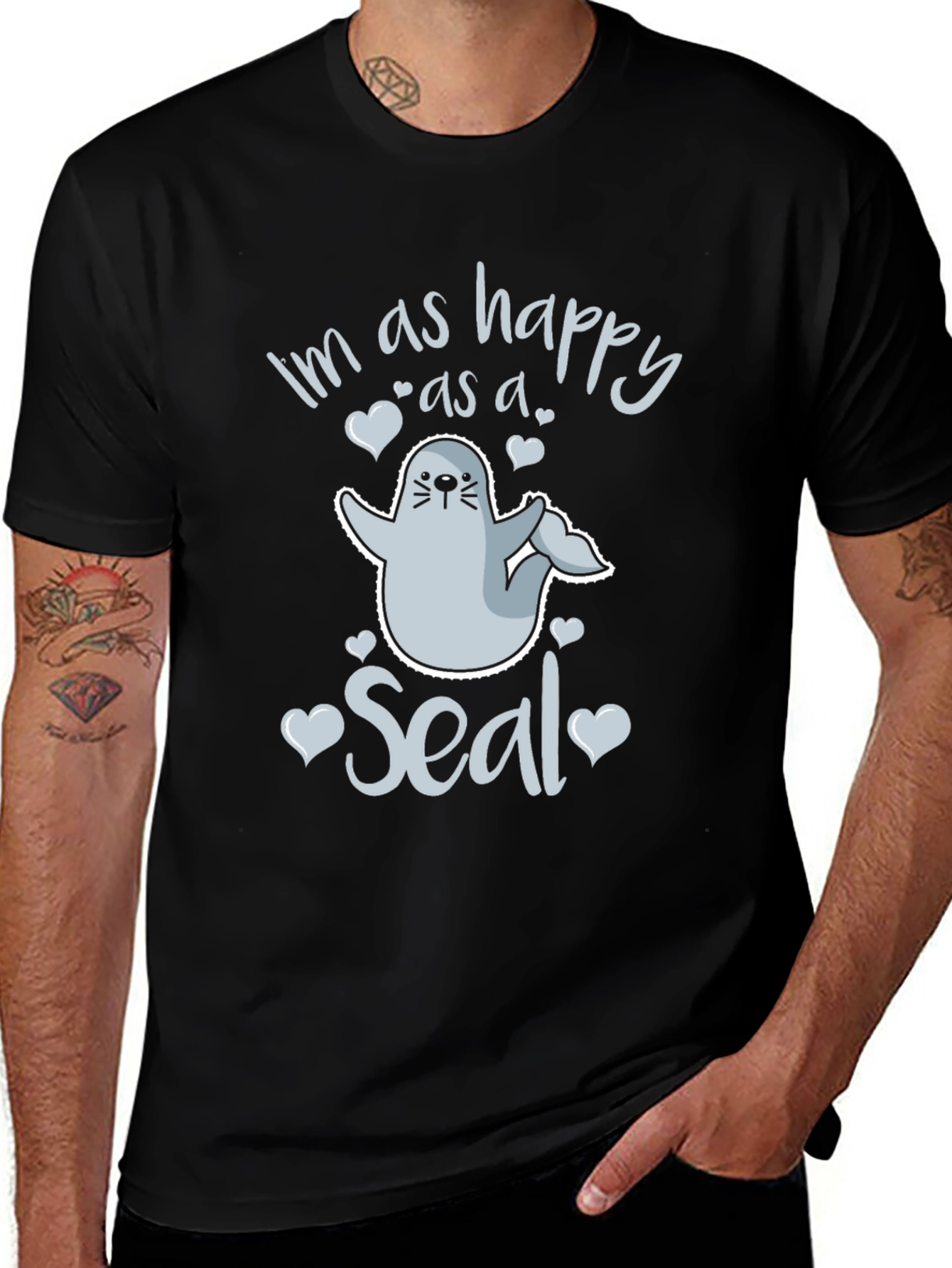 Variant 29 of Happy as a Seal Graphic Tee | Unisex