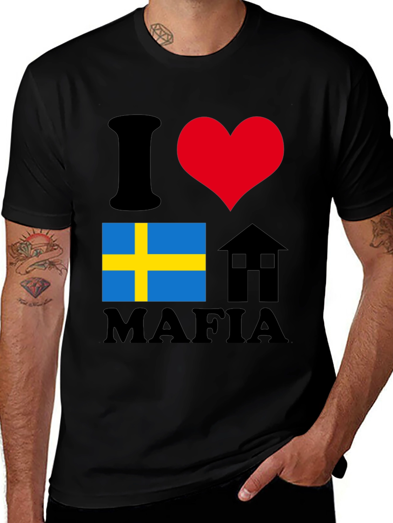 Variant 24 of I Heart Sweden Mafia T-Shirt