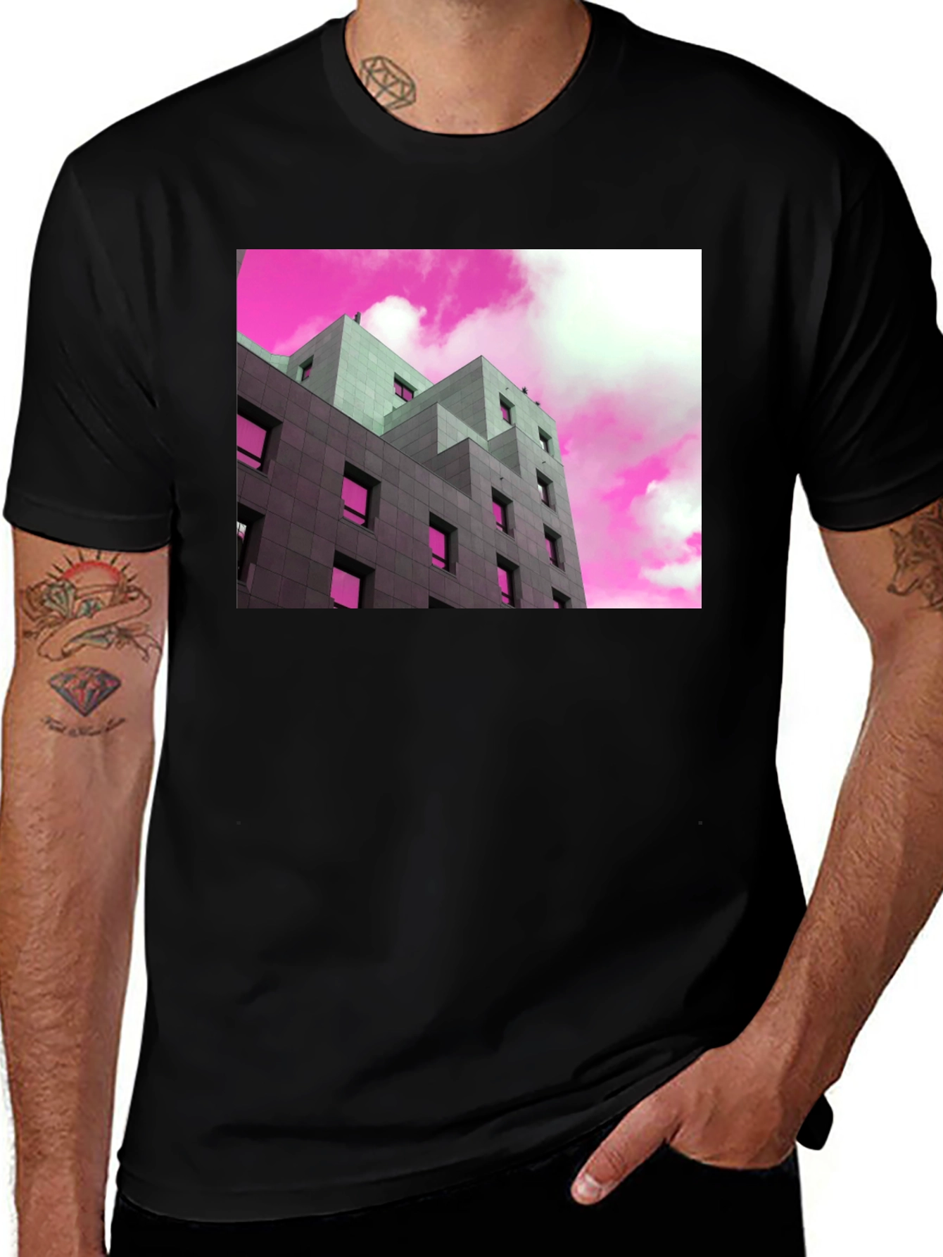 Variant 23 of Modern Building Graphic Tee - Trendy Urban Style T-Shirt