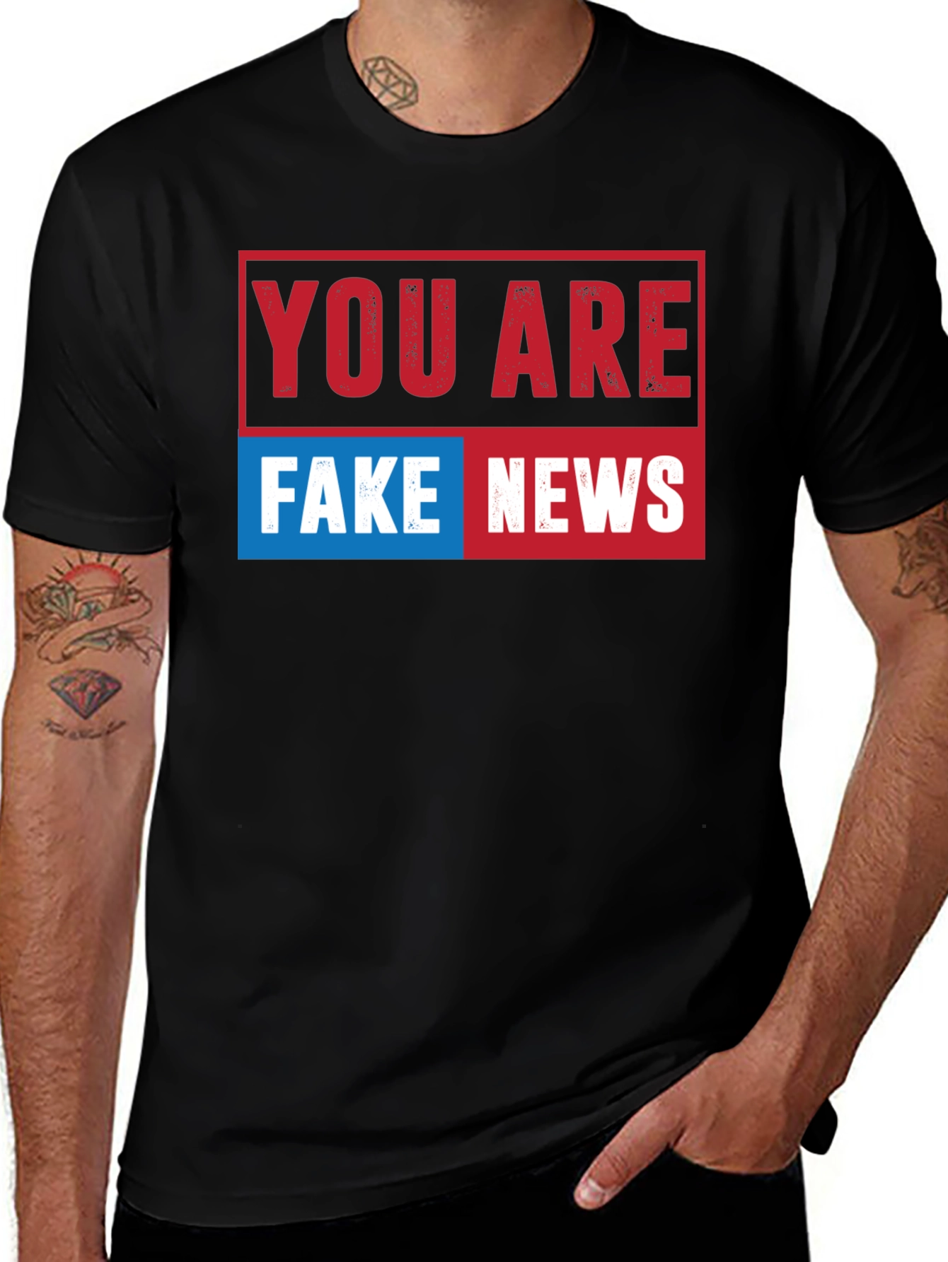 Variant 10 of You Are Fake News Graphic T-Shirt