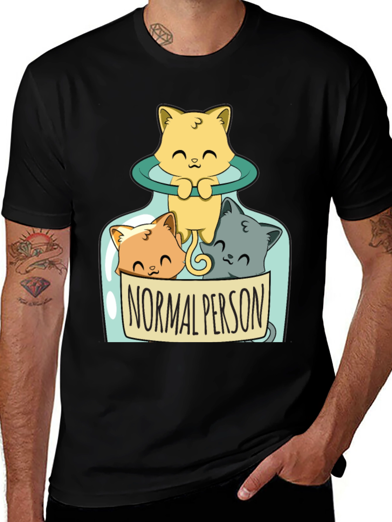 Variant 28 of Normal Person Cat T-Shirt