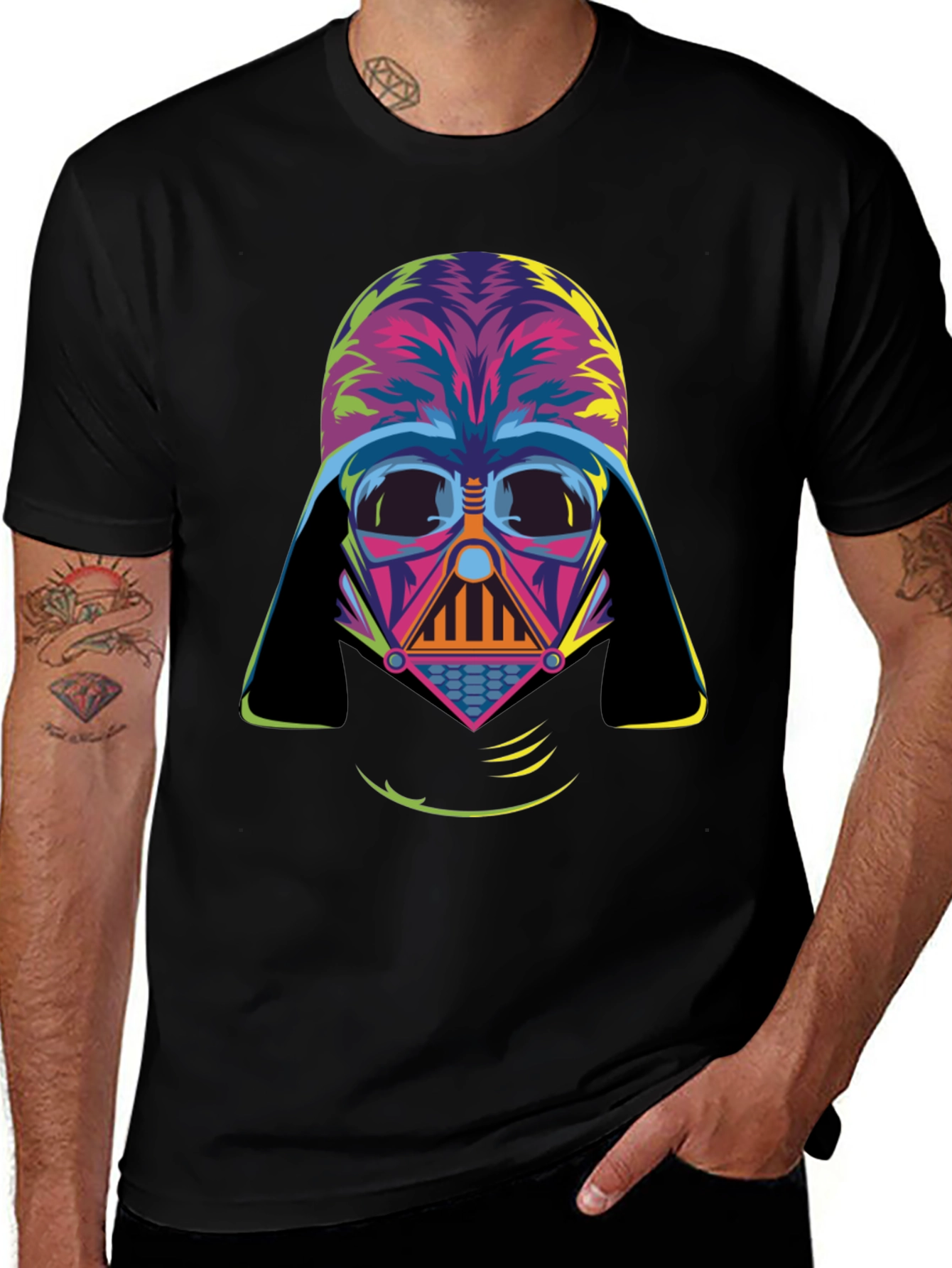 Darth Vader Colorful Graphic Tee