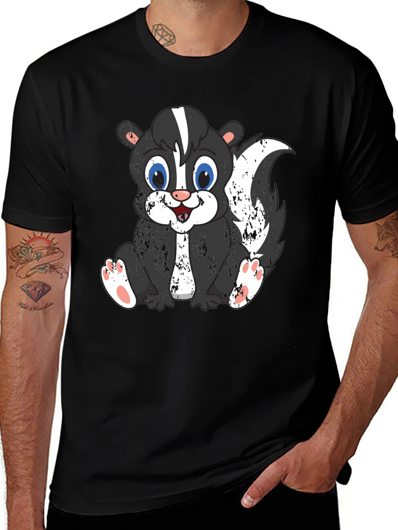 Variant 12 of Cute Skunk Graphic Tee - Soft Cotton Blend