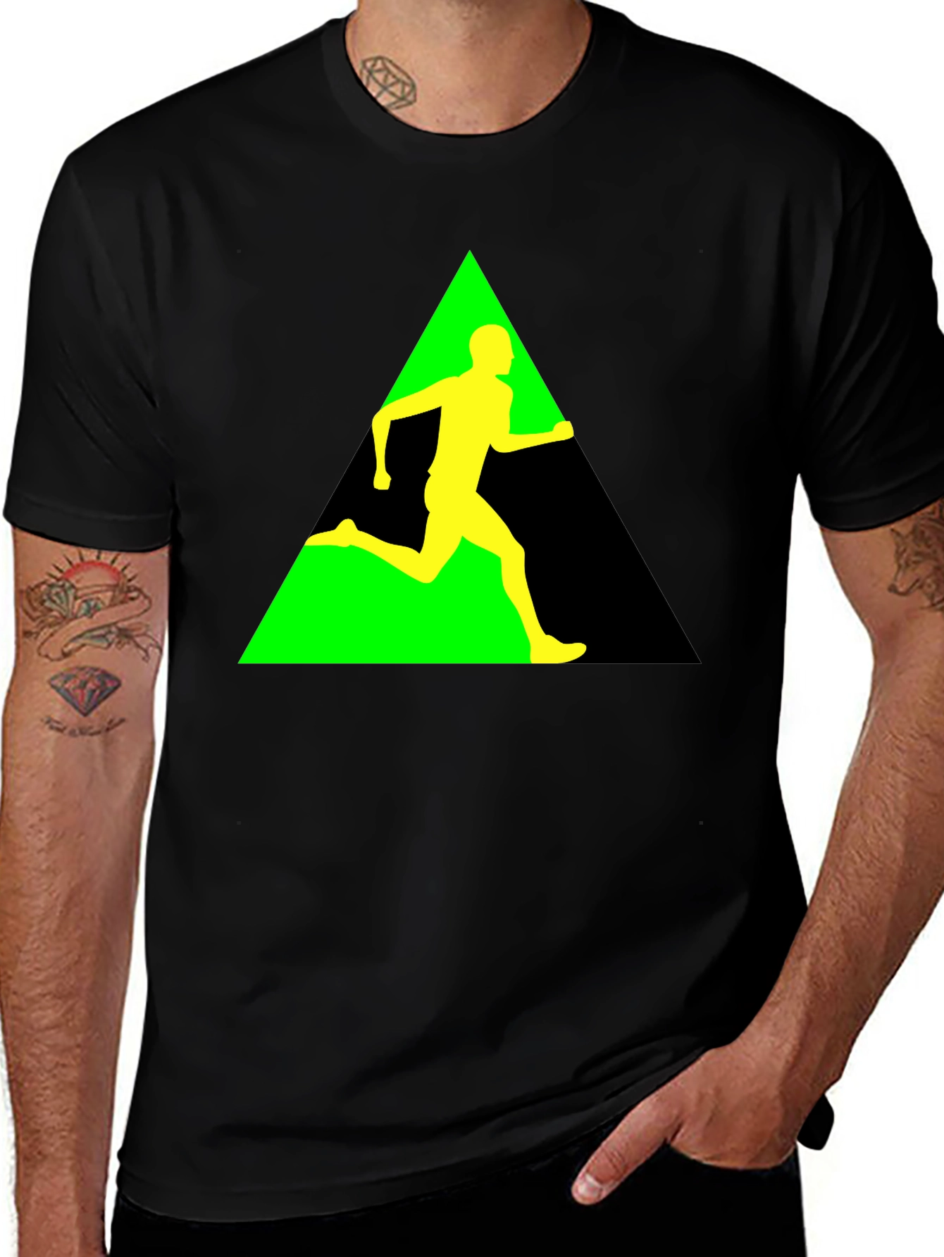 Variant 23 of Runner Graphic T-Shirt - Athletic Style