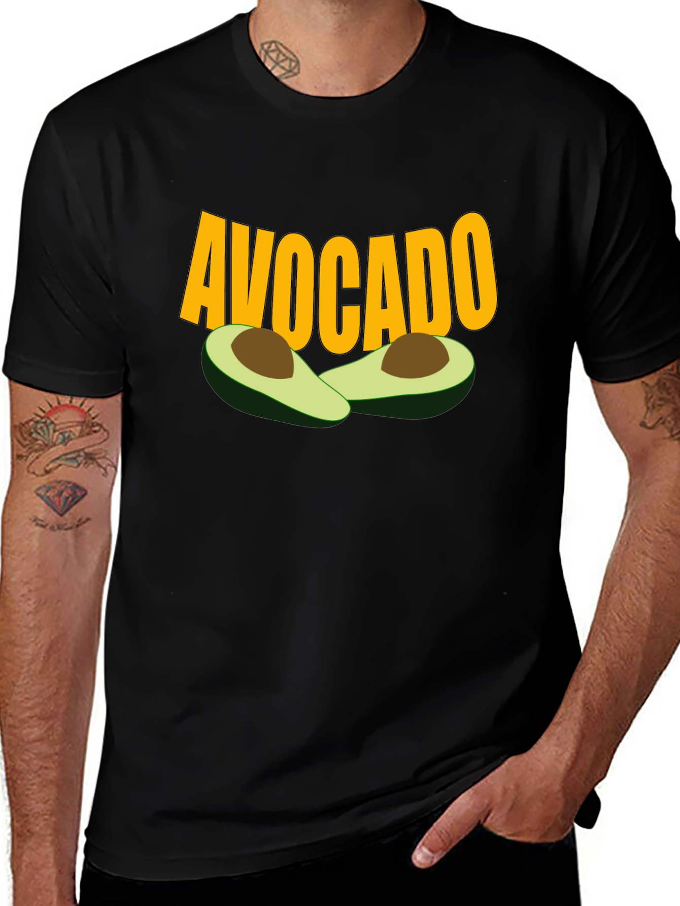 Variant 4 of Avocado Graphic Tee - Trendy Fruit Lover Shirt