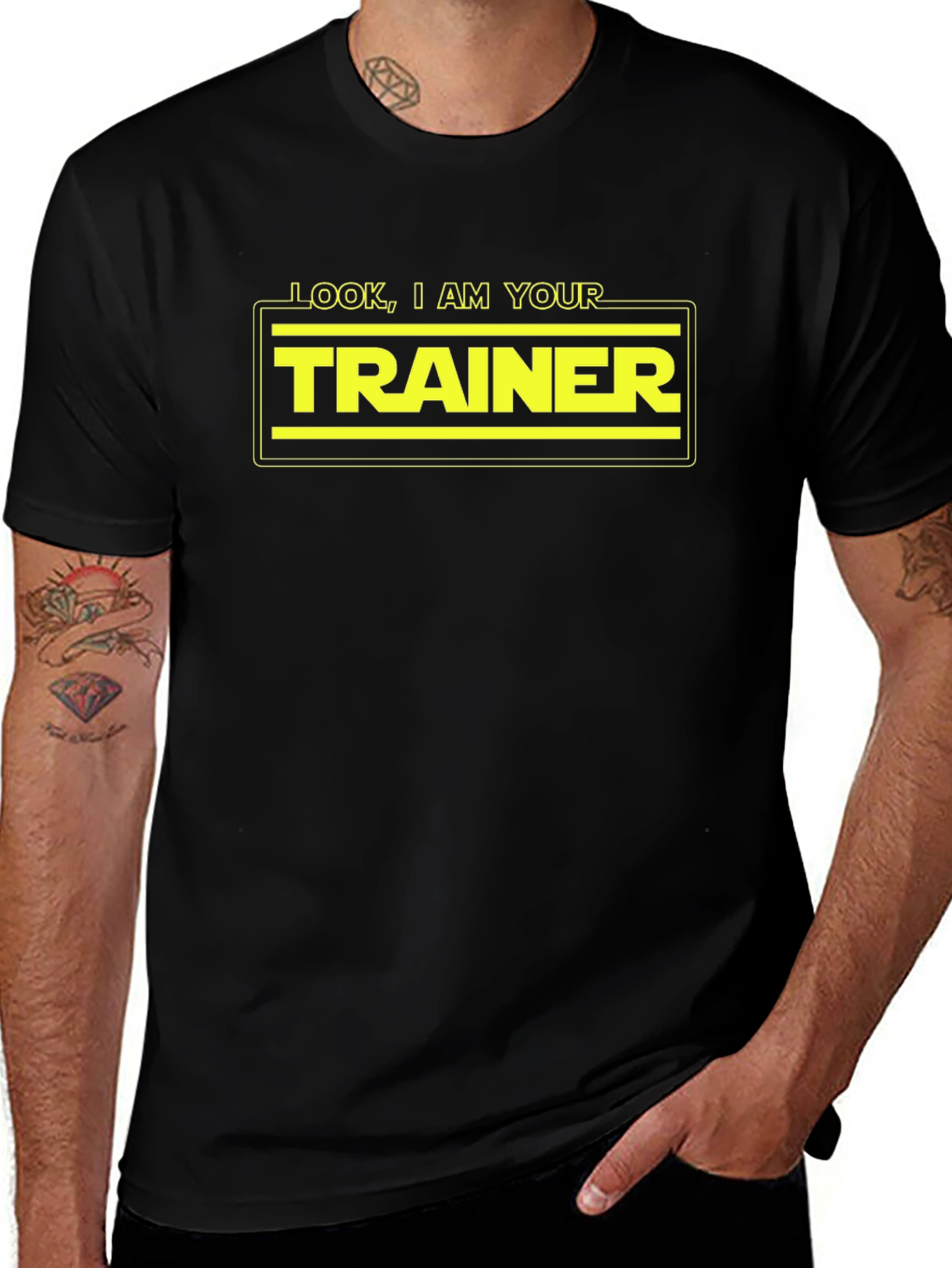 Variant 2 of Look I Am Your Trainer T-Shirt - Funny Star Wars Inspired Gym Tee