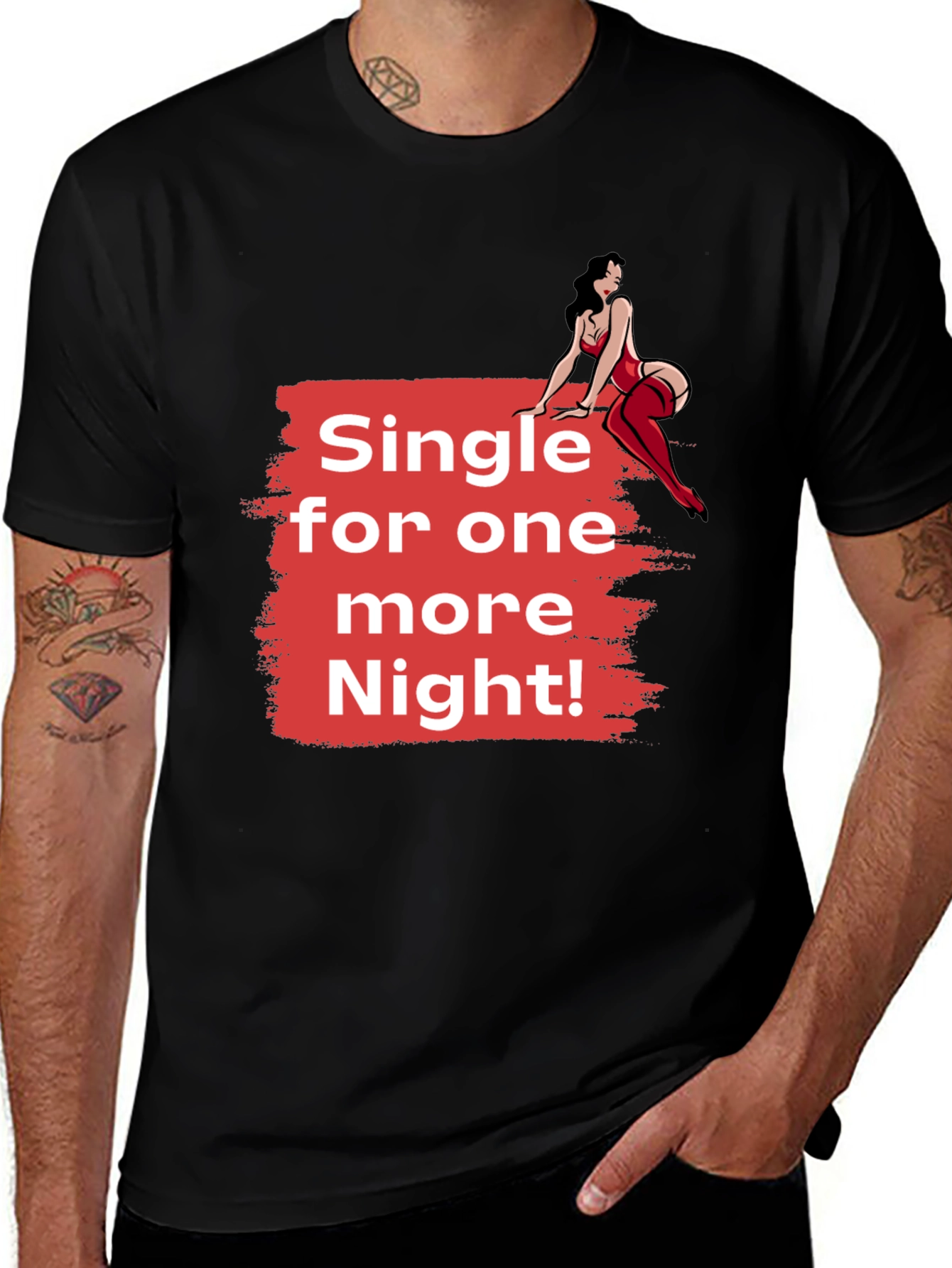 Variant 21 of Single for One More Night! Graphic Tee