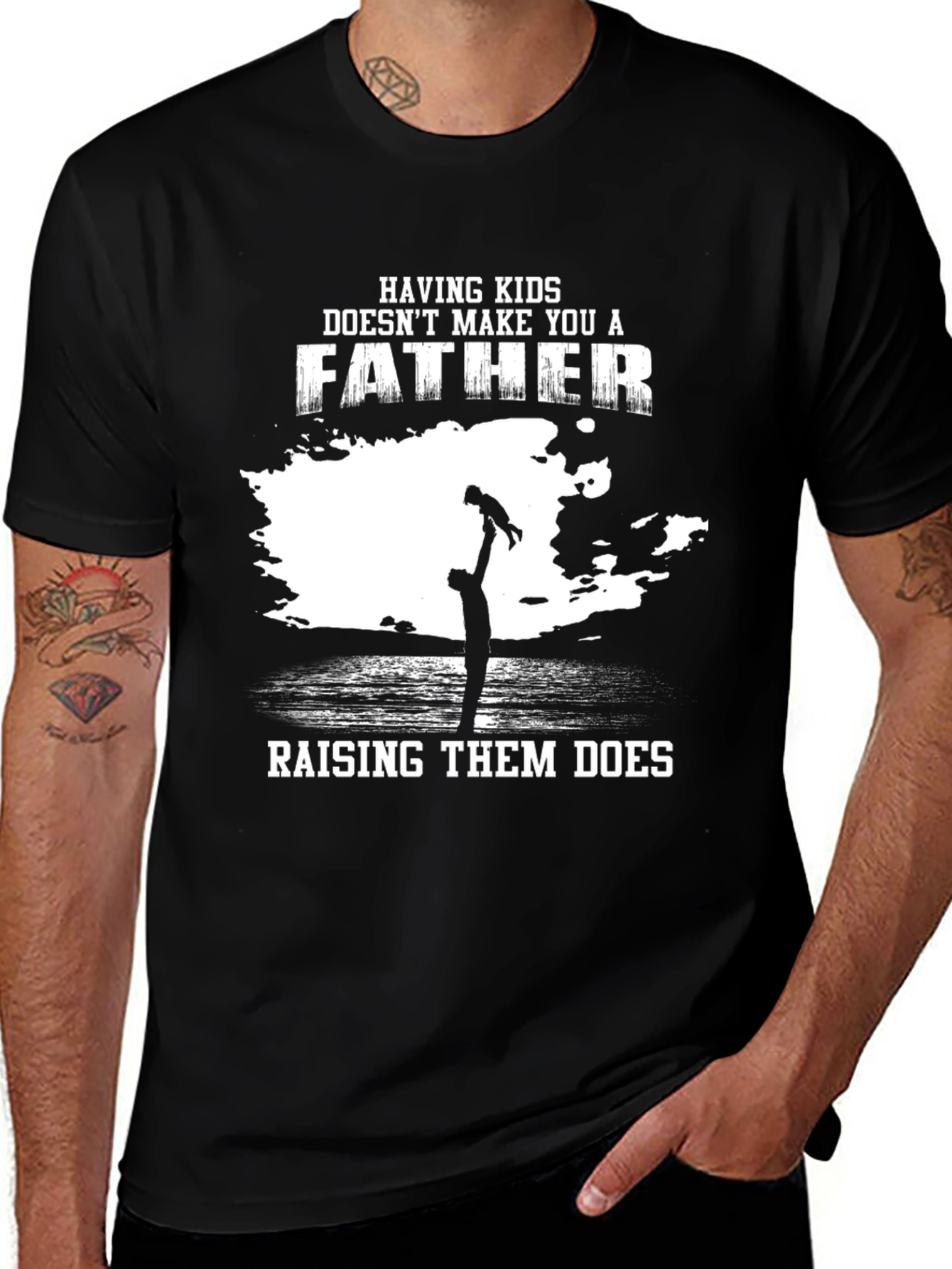 Variant 17 of Father & Child Silhouette T-Shirt