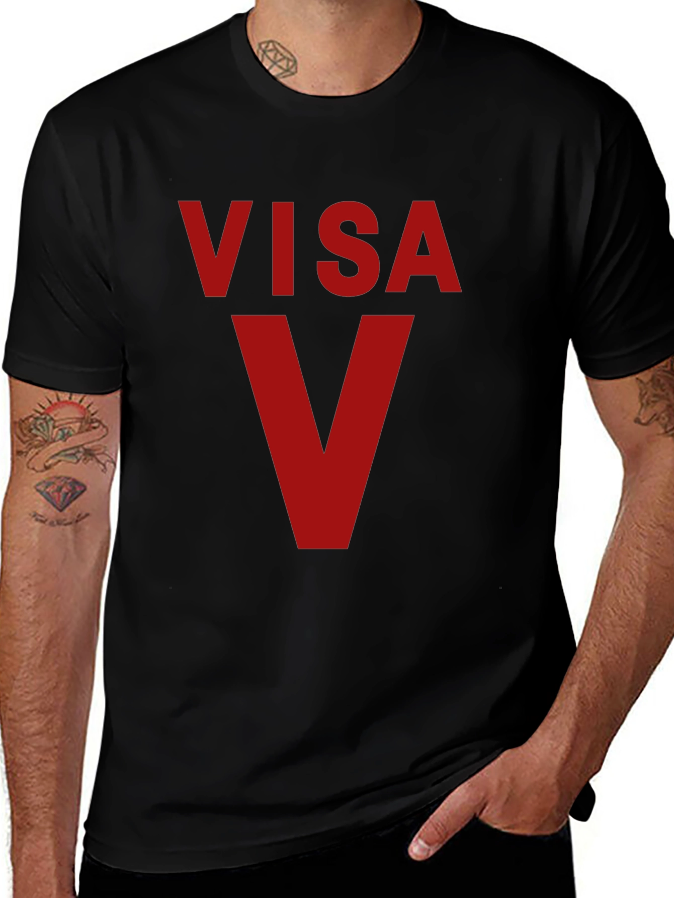 Variant 2 of VISA V Graphic T-Shirt - Bold & Stylish