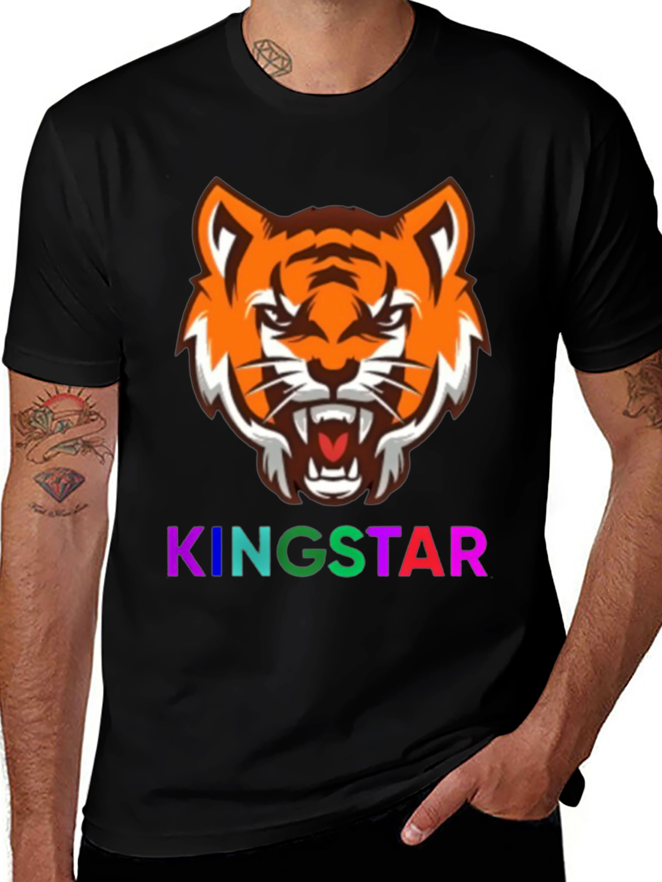 Variant 11 of Kingstar Tiger Graphic Tee - Bold & Stylish