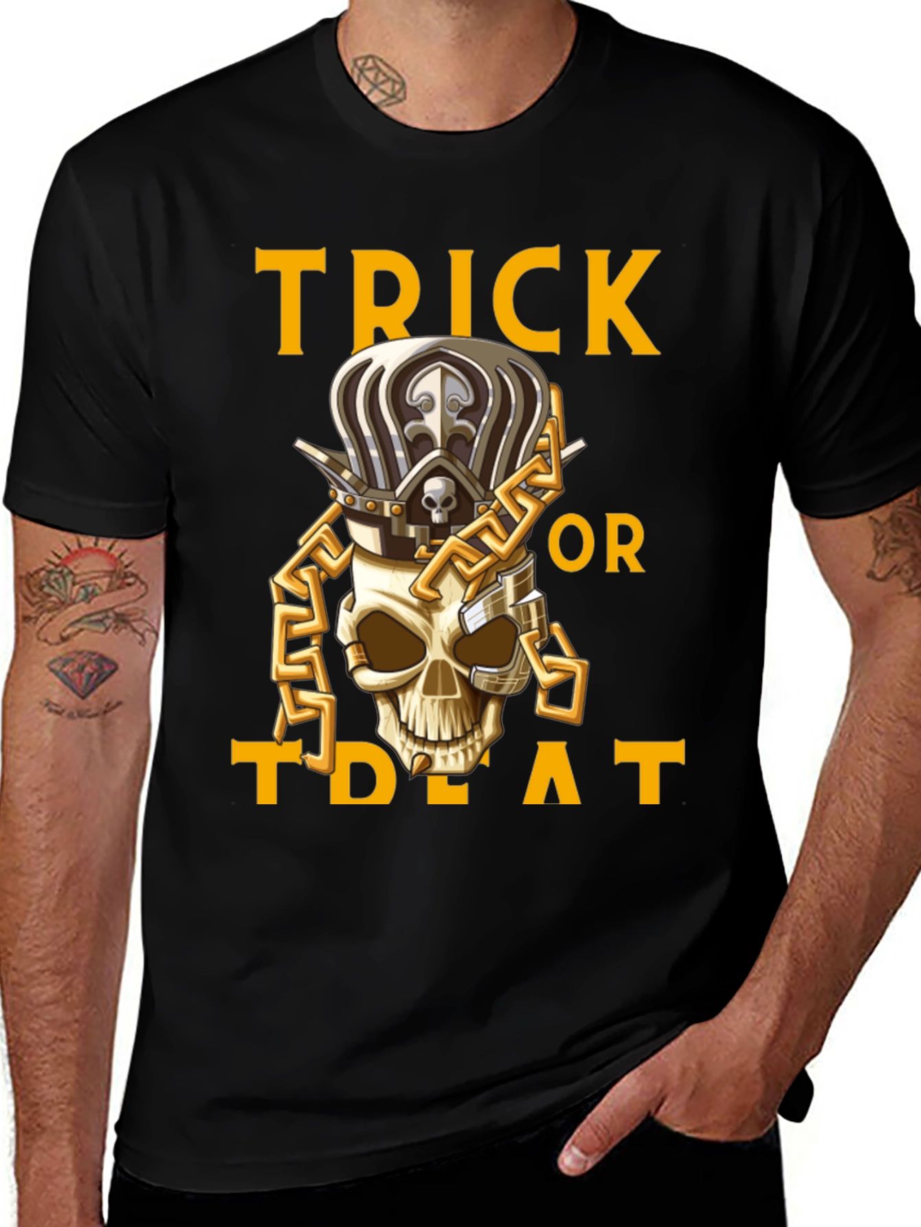 Variant 5 of Skull King Halloween T-Shirt: Trick or Treat
