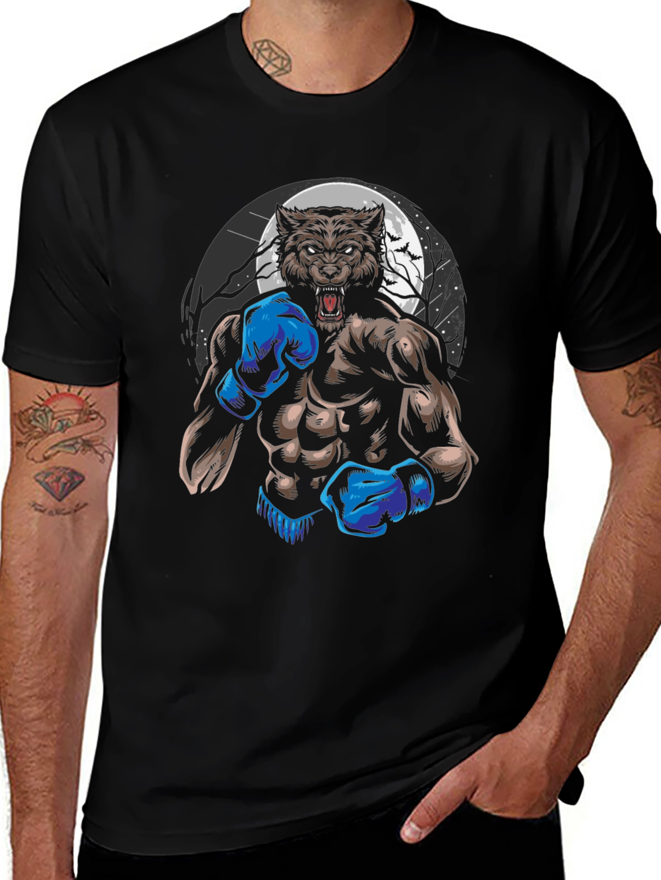 Variant 24 of Werewolf Boxer Graphic T-Shirt