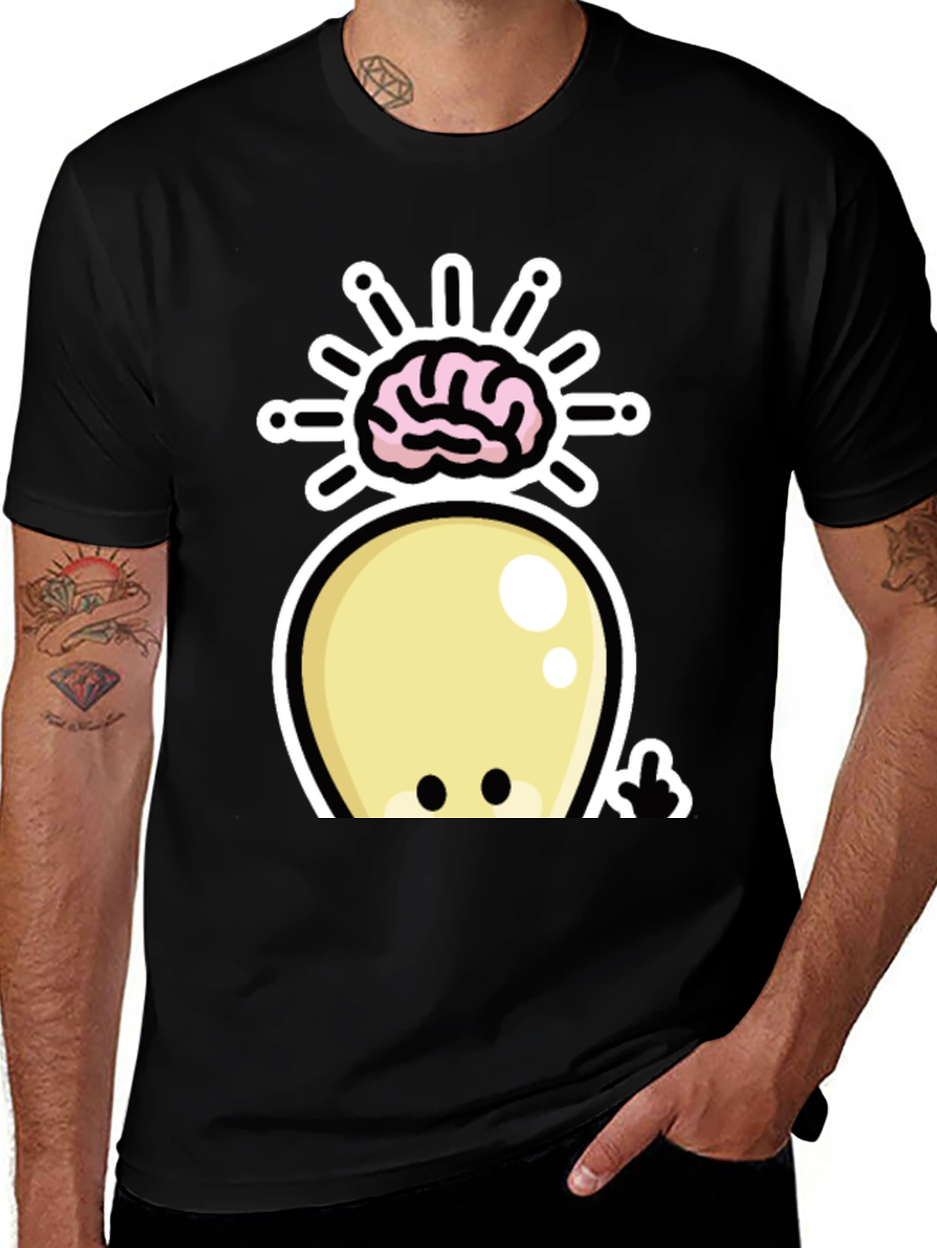 Variant 10 of Brainy Alien Graphic T-Shirt