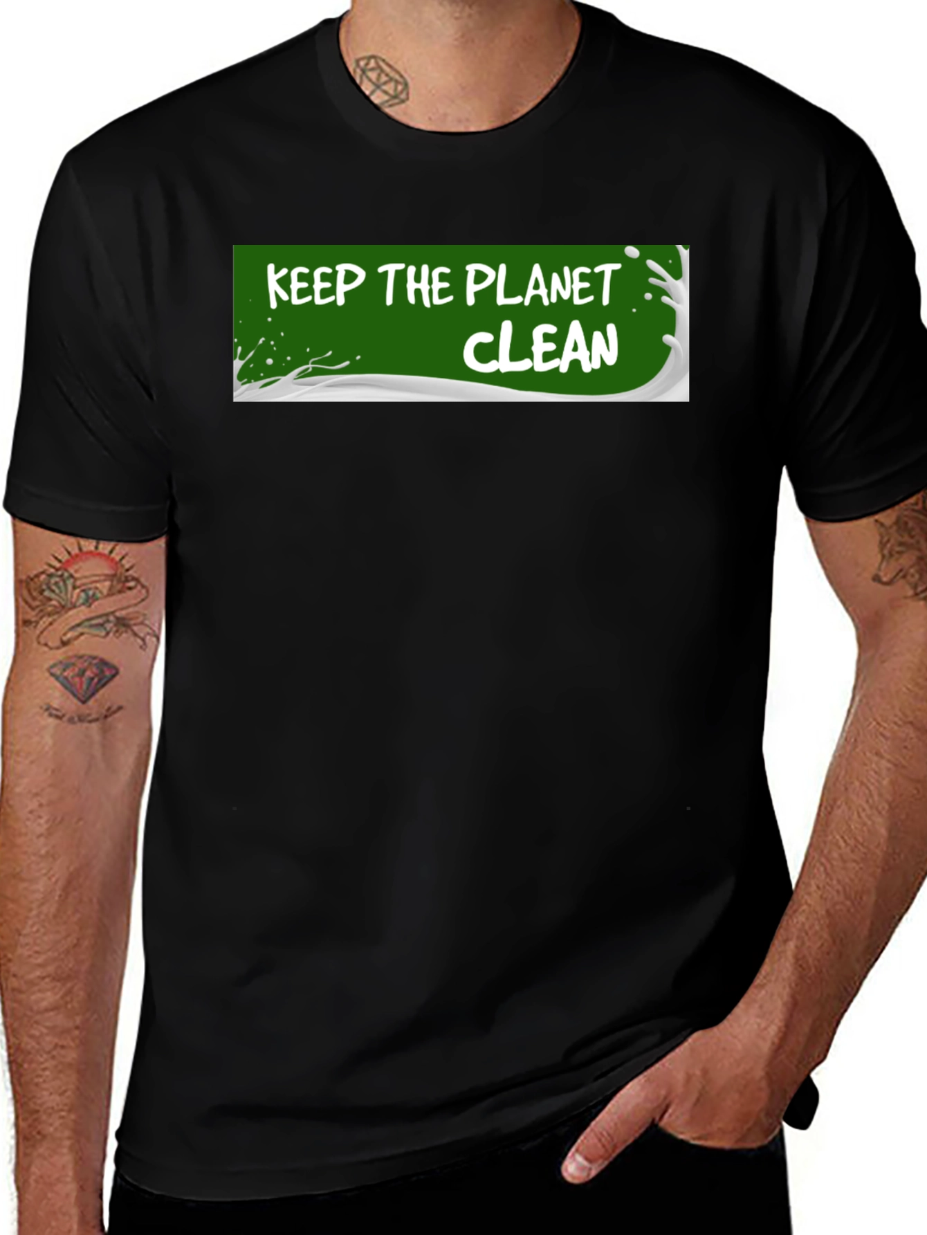 Variant 3 of Keep The Planet Clean Graphic T-Shirt