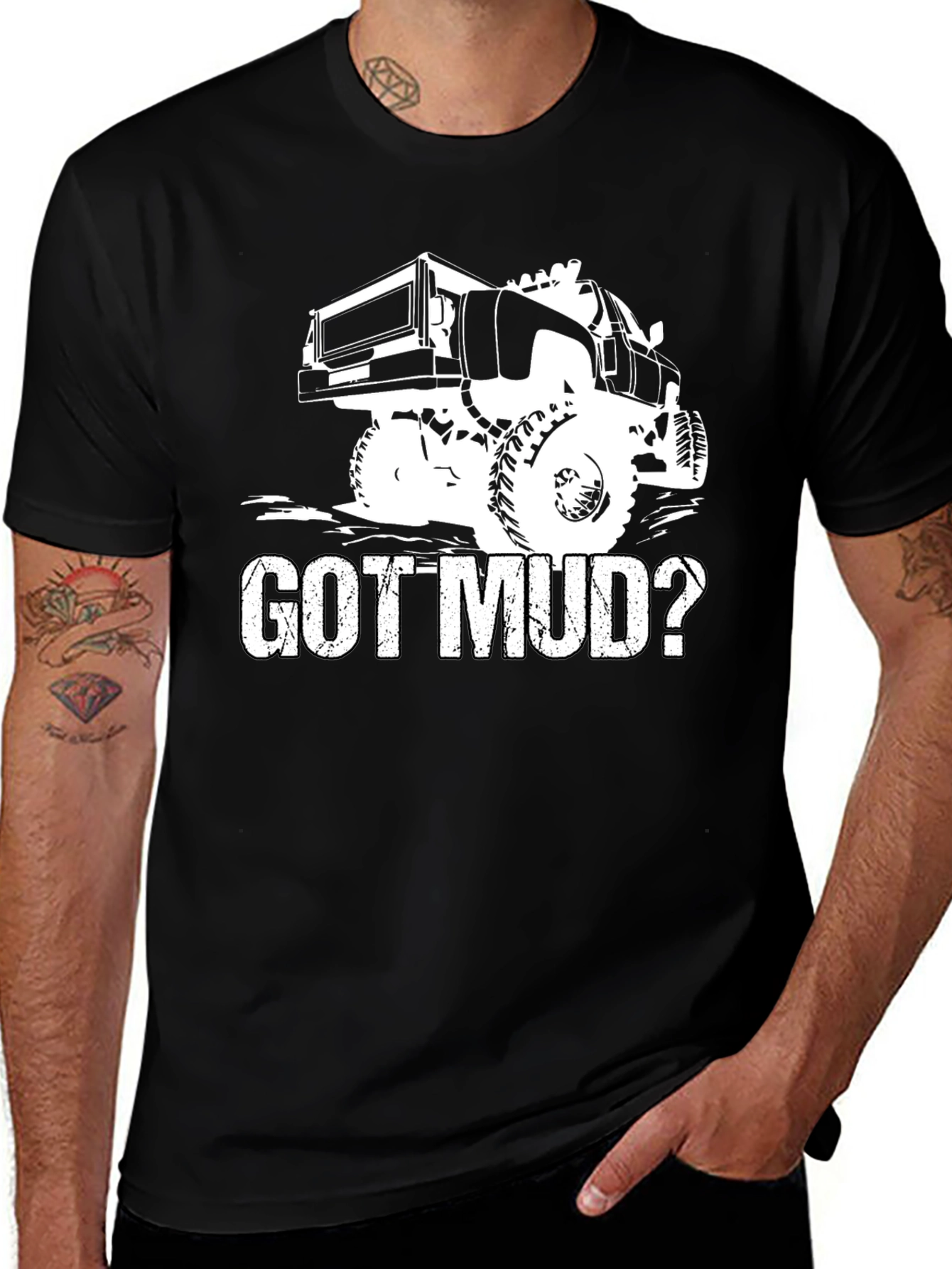Variant 20 of Got Mud? Black T-Shirt