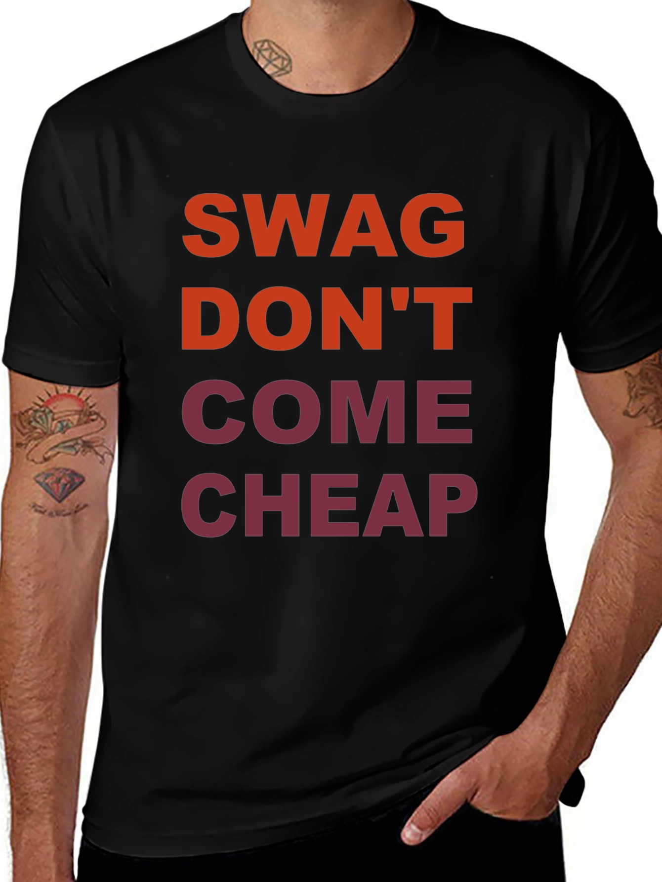 Variant 8 of Swag Don't Come Cheap Graphic T-Shirt