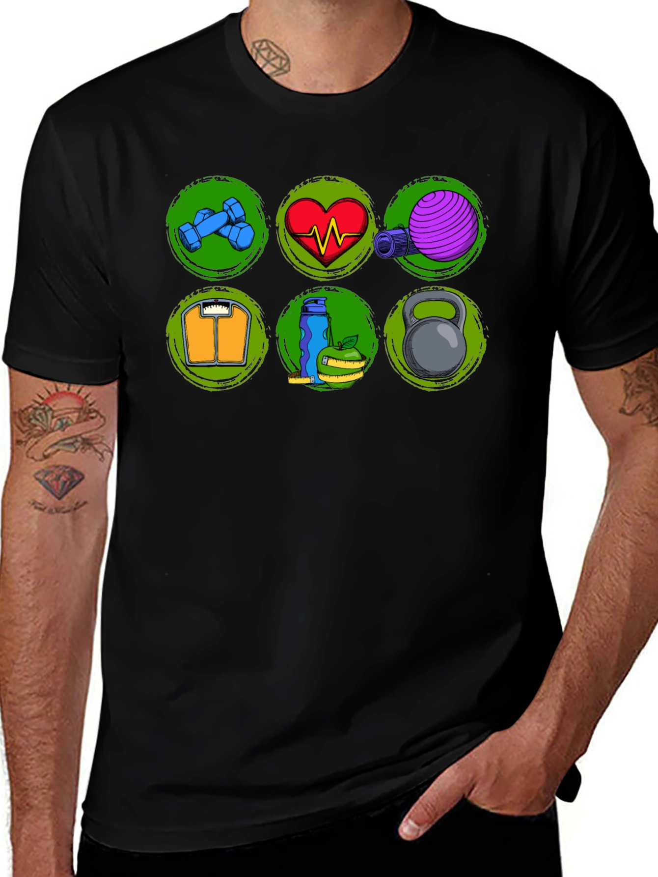 Variant 4 of Fitness Graphic T-Shirt: Workout Motivation