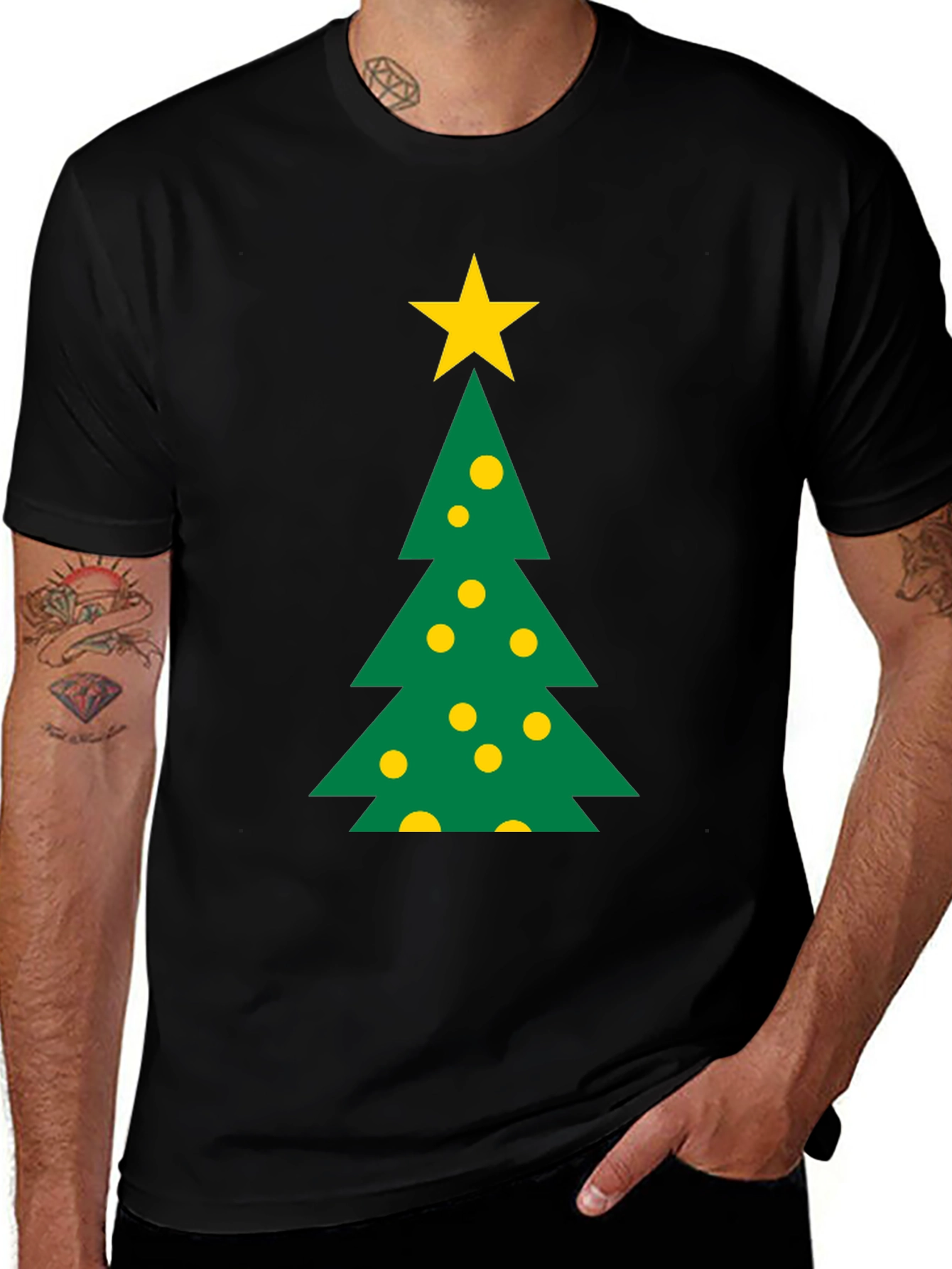 Festive Christmas Tree Graphic Tee