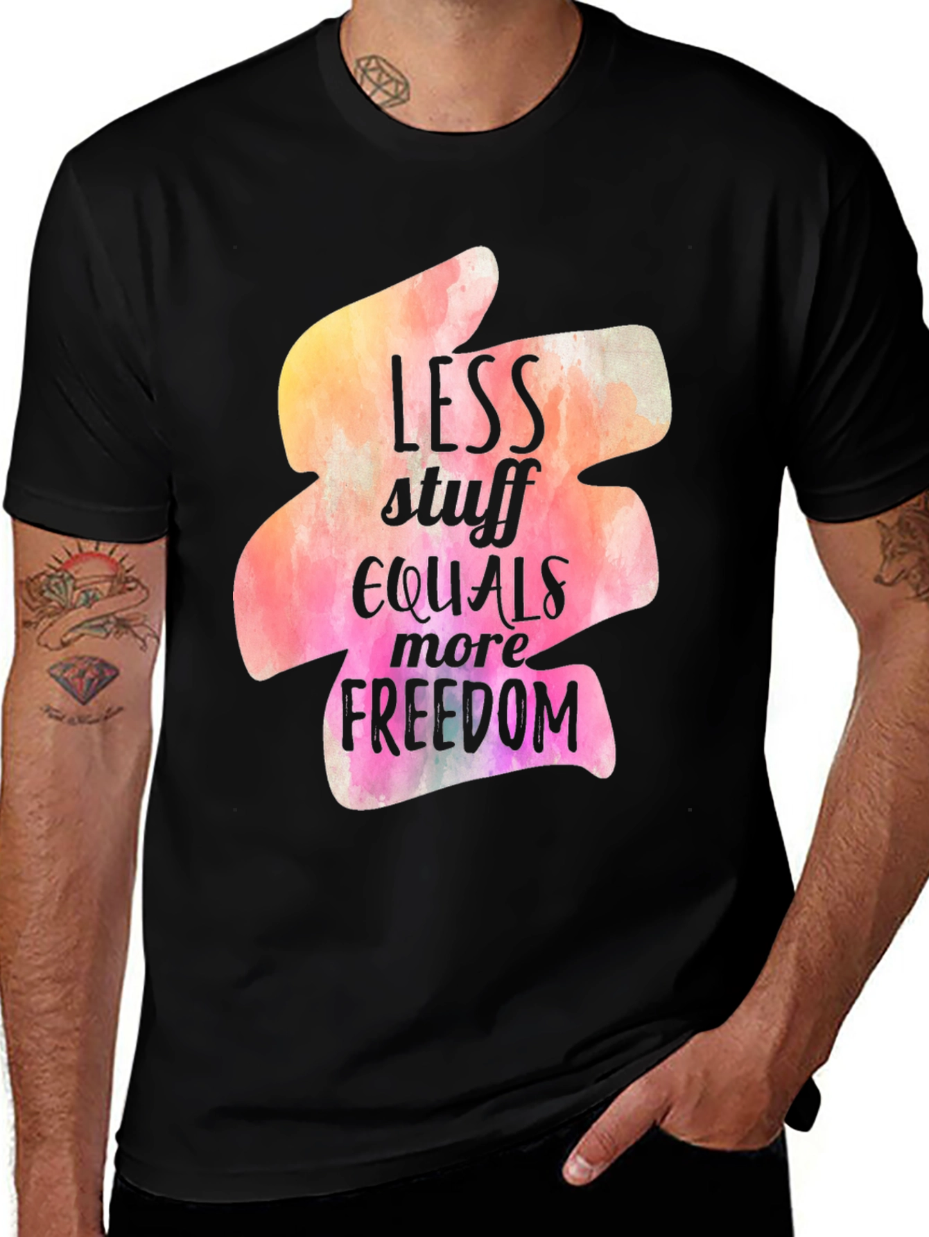 Variant 22 of Less Stuff Equals More Freedom Graphic Tee