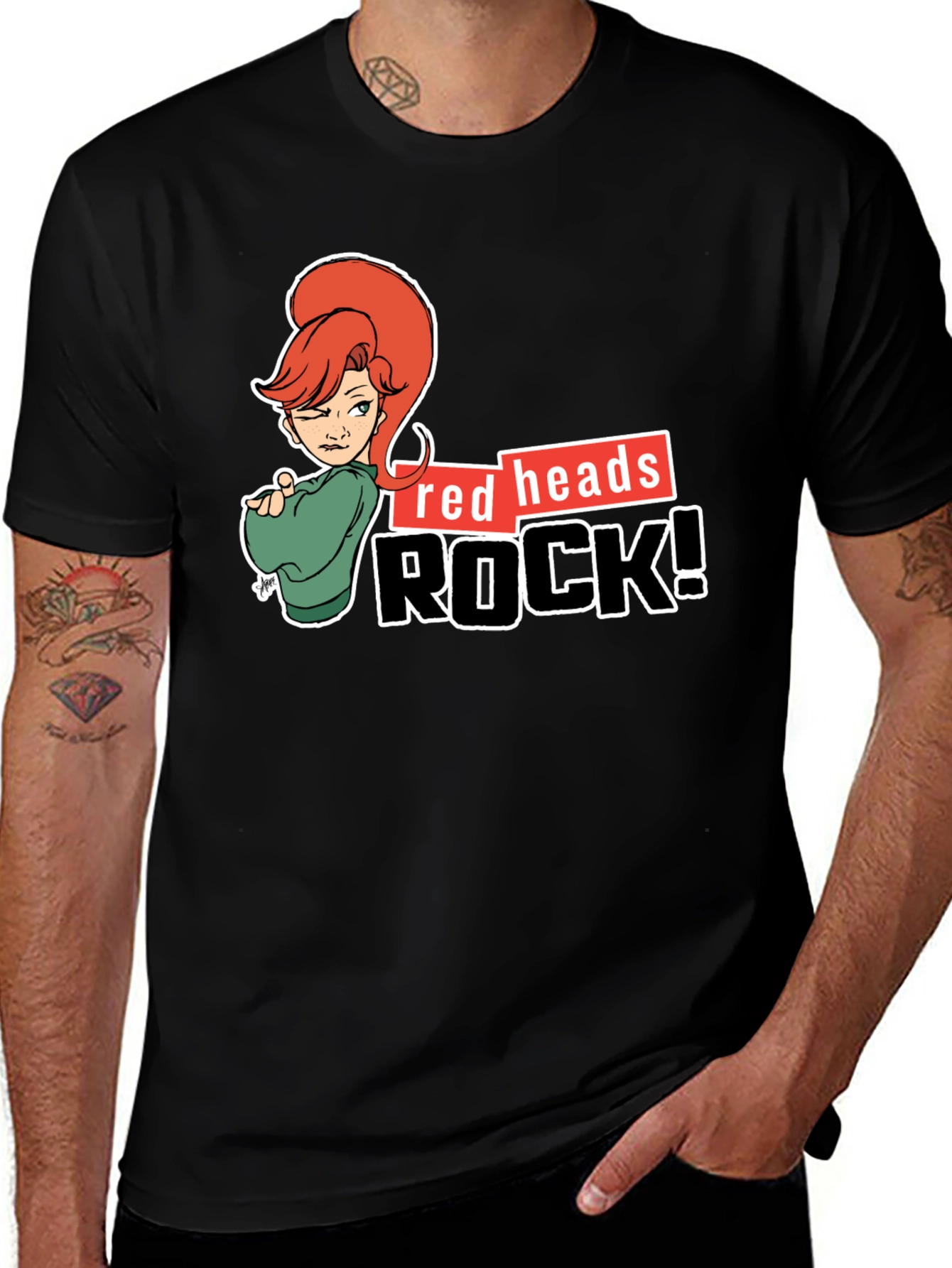 Variant 4 of Redheads Rock! Graphic T-Shirt
