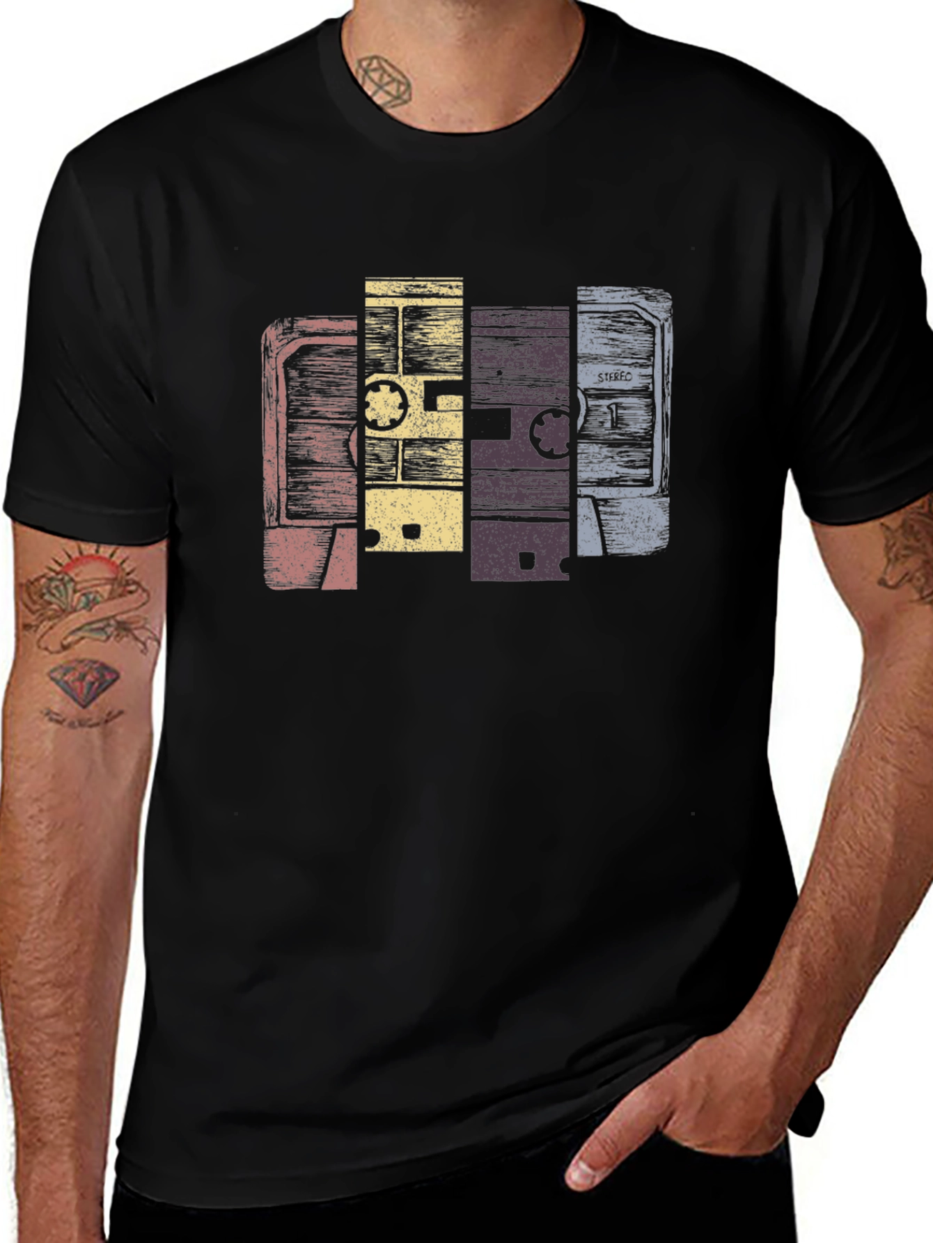 Variant 3 of Vintage Cassette Tape Graphic T-Shirt