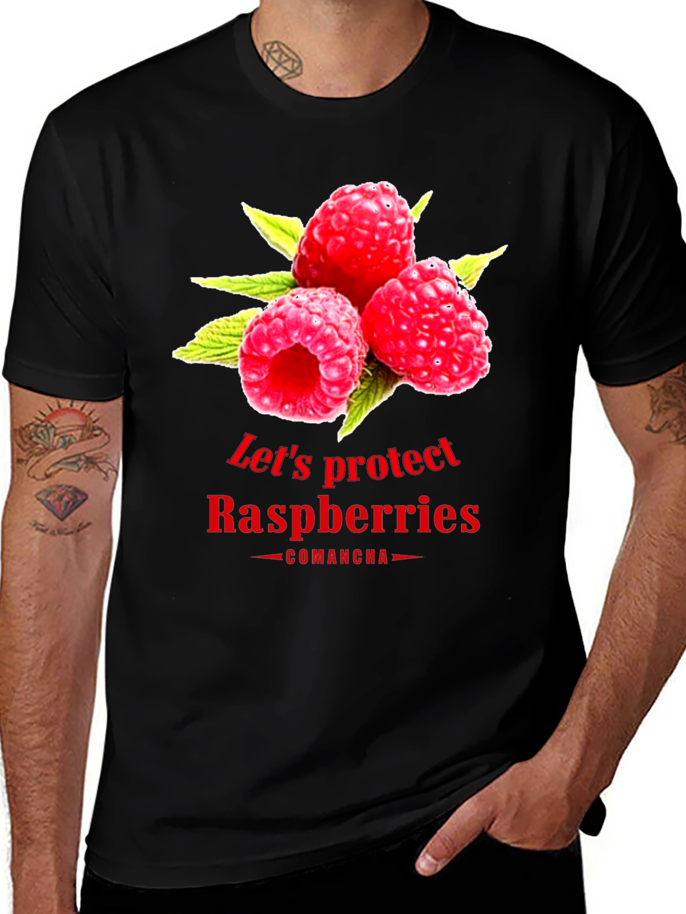 Variant 9 of Raspberry Protection T-Shirt - Comancha Design