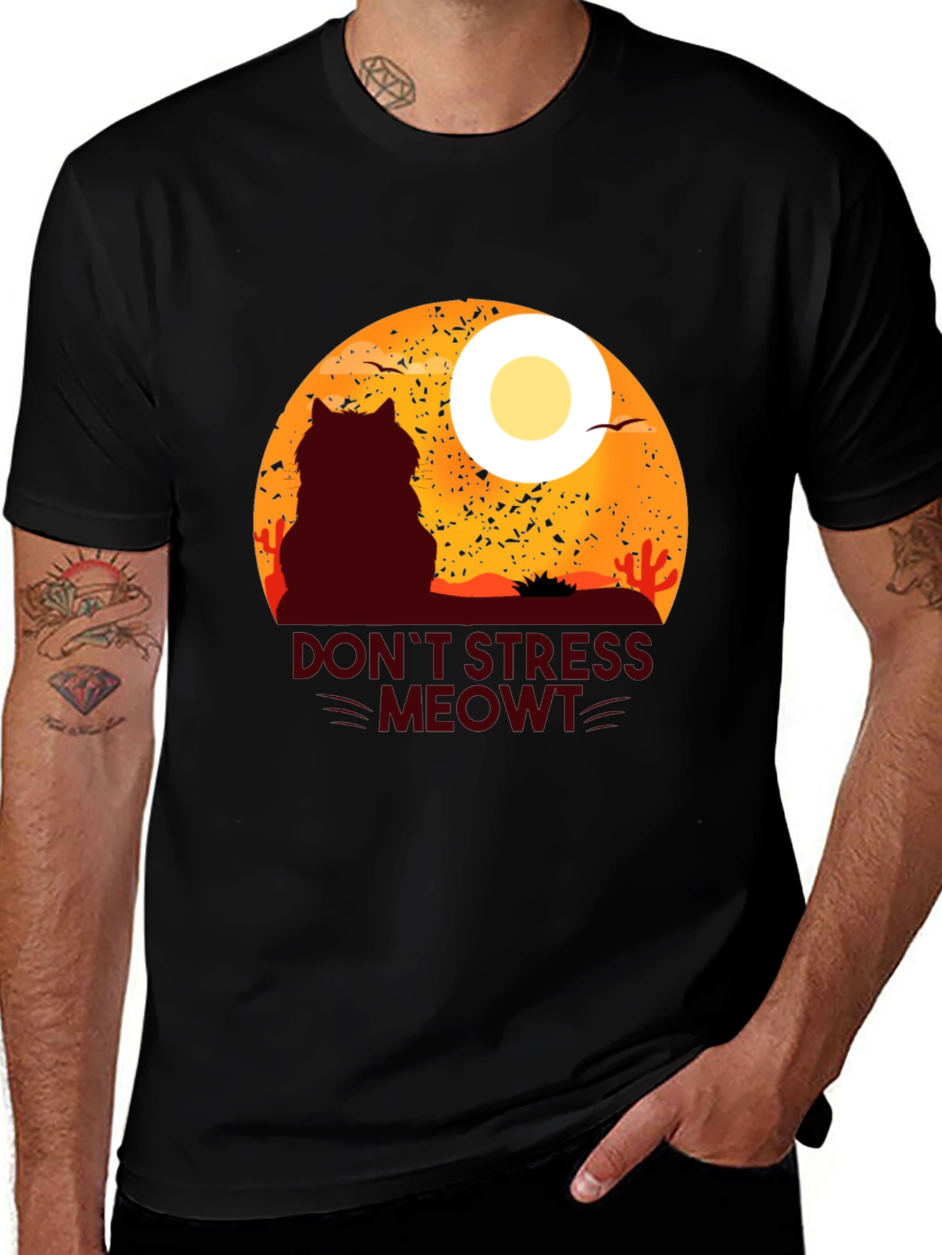 Variant 4 of Don't Stress Meowt T-Shirt Cat Lover Gift