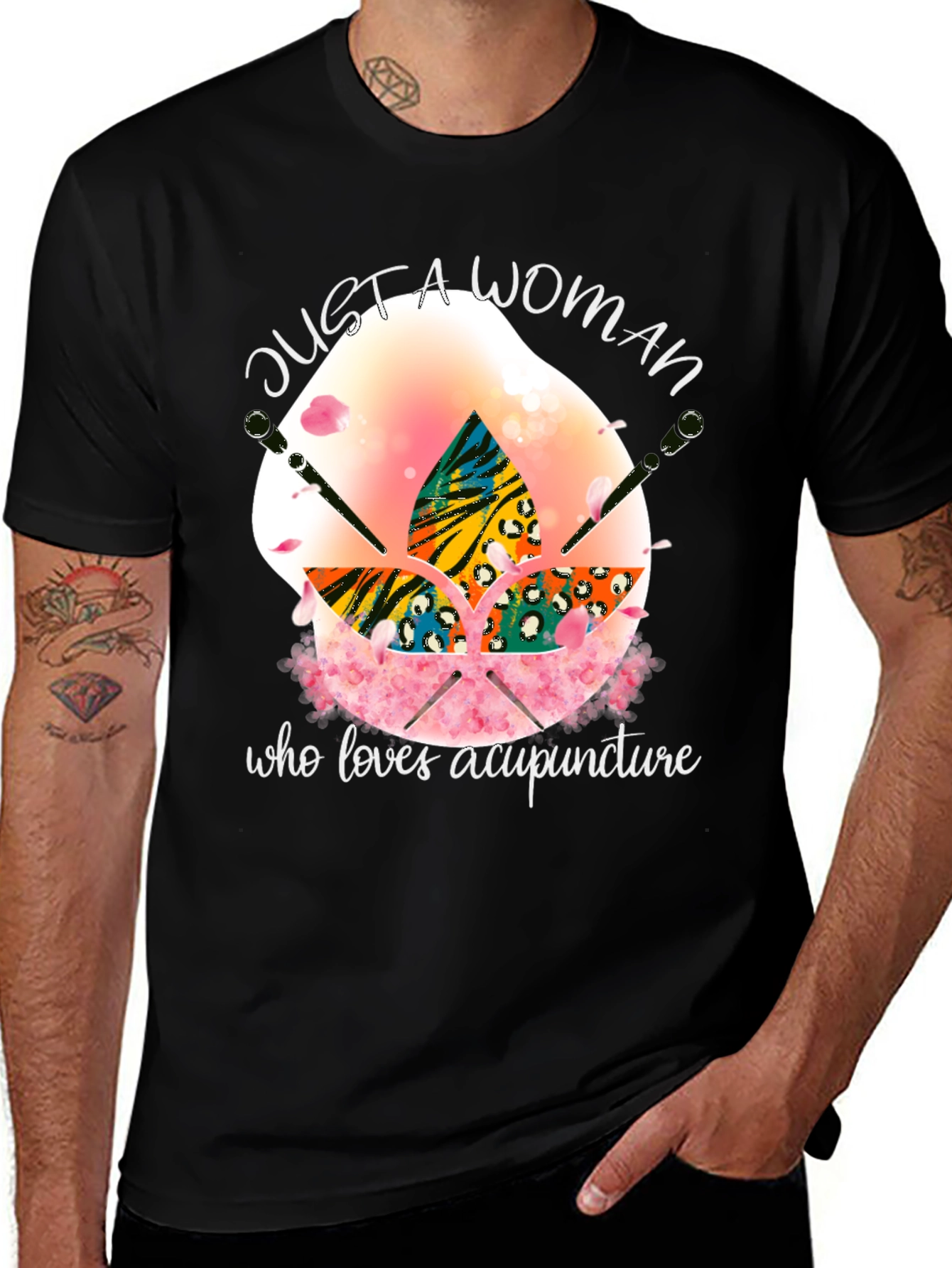 Variant 21 of Acupuncture Lover T-Shirt - Just a Woman