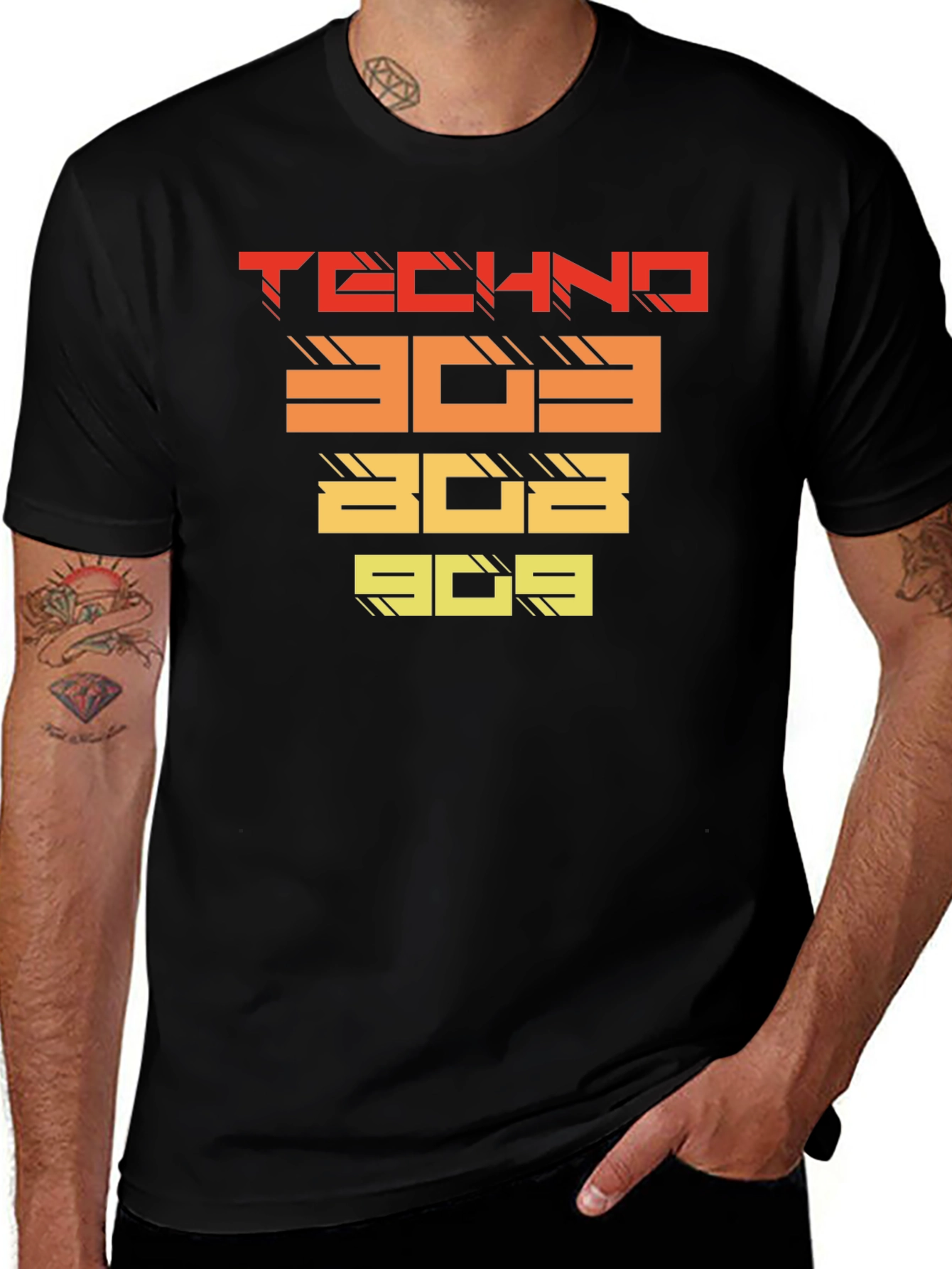 Techno 303 T-Shirt - Retro Electronic Music Tee
