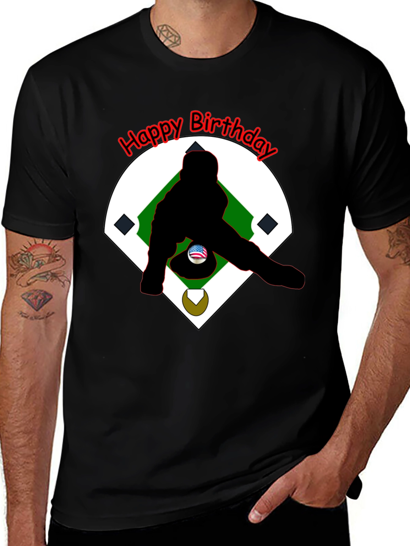 Variant 24 of Baseball Birthday T-Shirt - Batter Up!