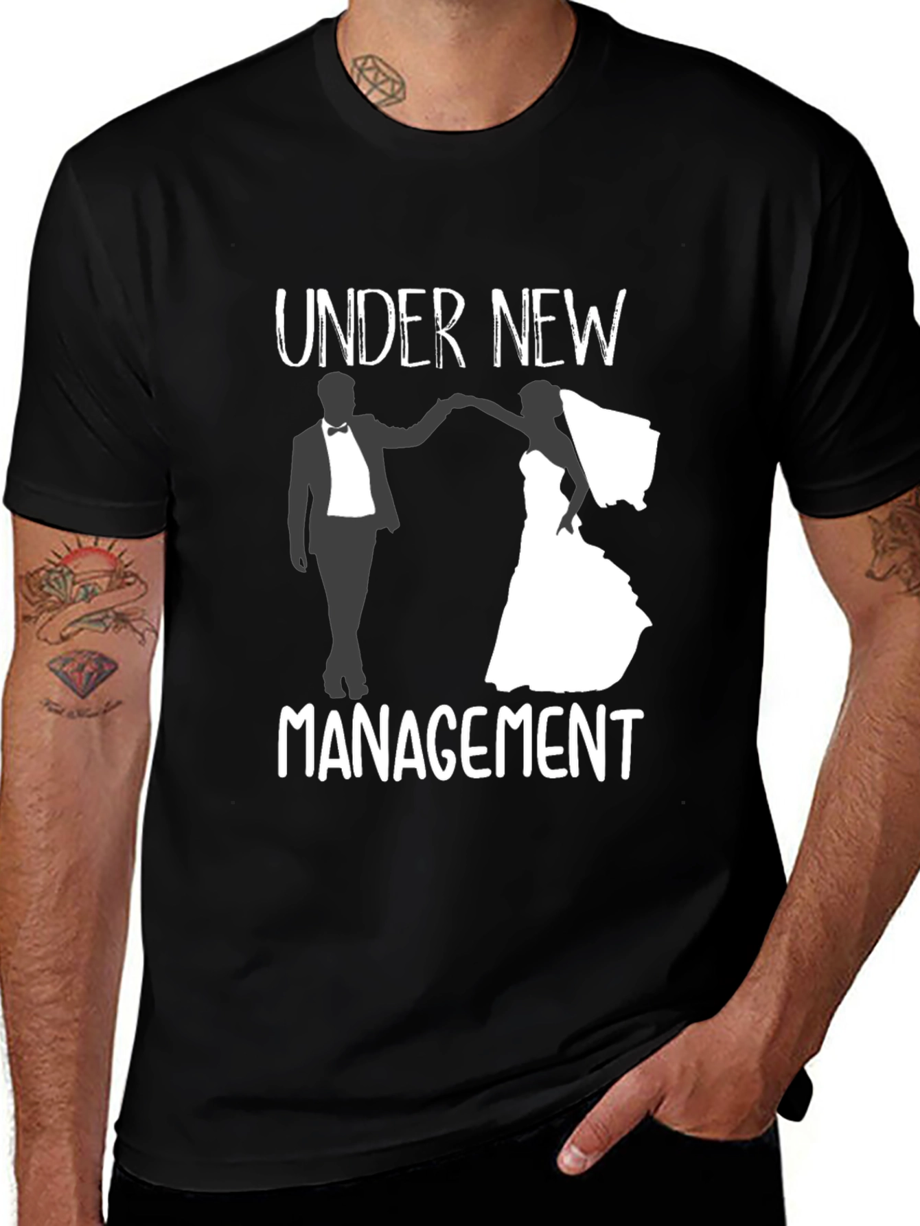 Variant 28 of Under New Management Wedding T-Shirt