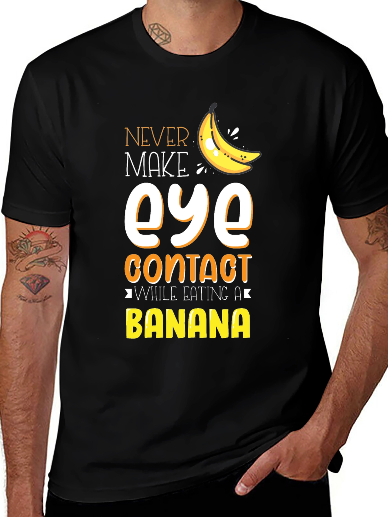 Variant 3 of Never Make Eye Contact Banana Graphic T-Shirt