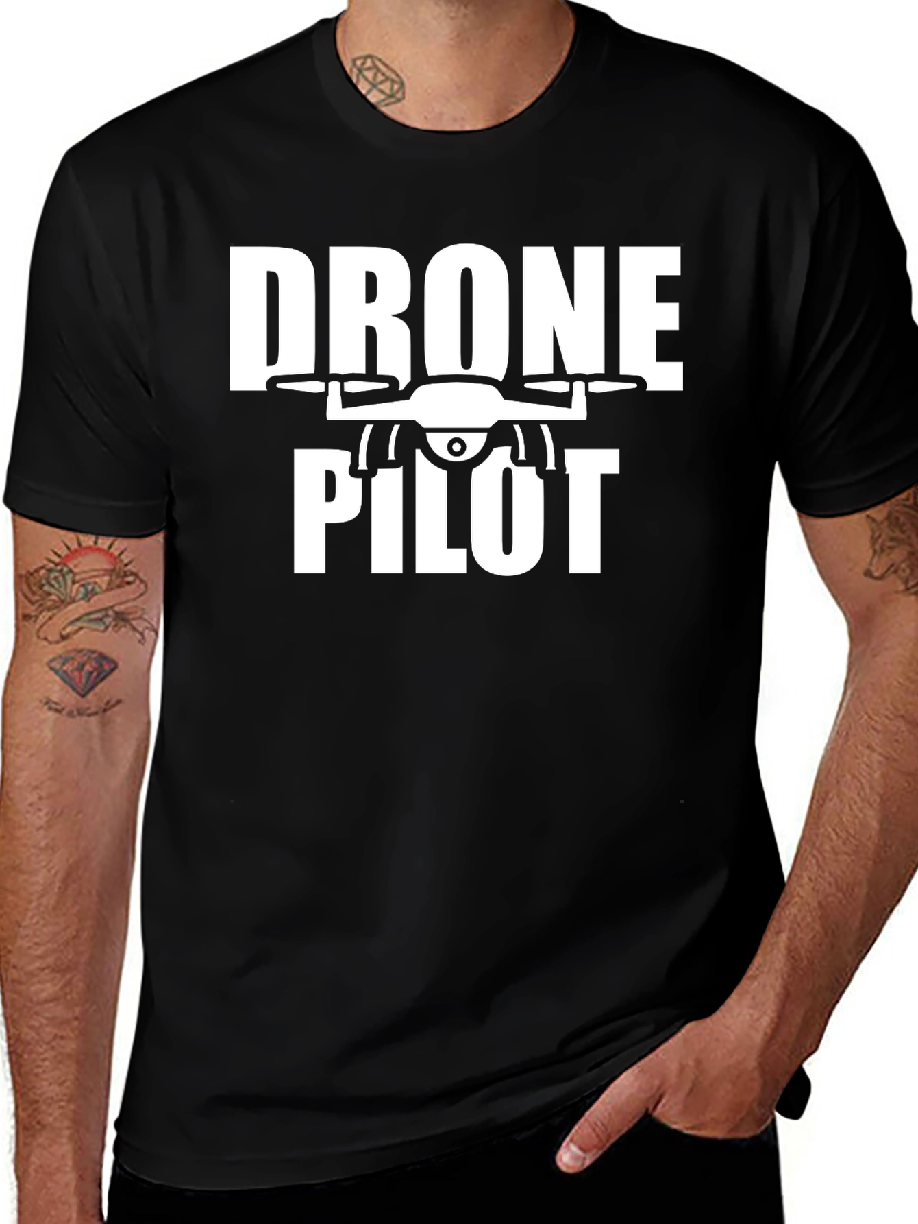 Variant 24 of Drone Pilot Graphic Tee - Fly High!