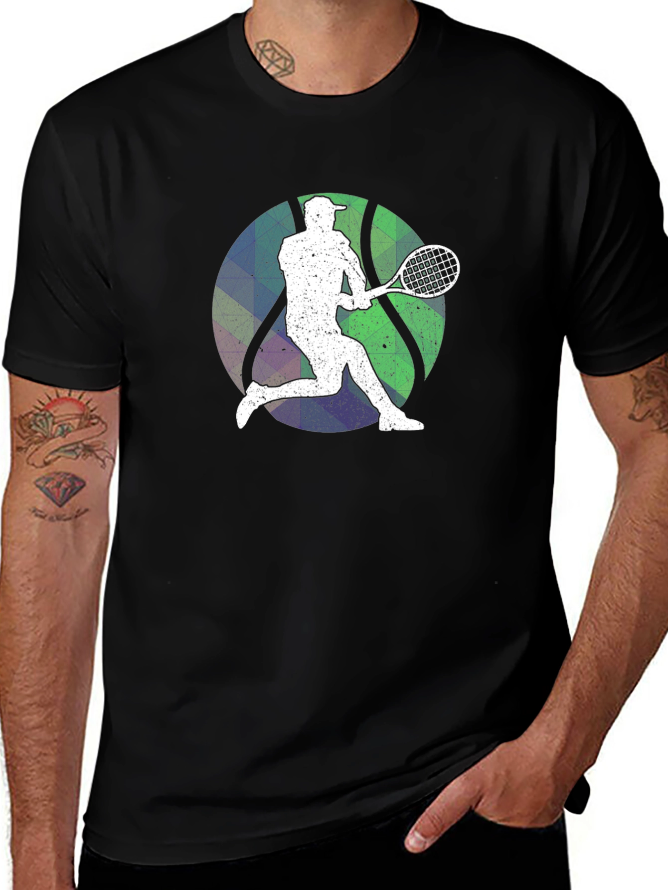 Variant 16 of Tennis Player Graphic T-Shirt