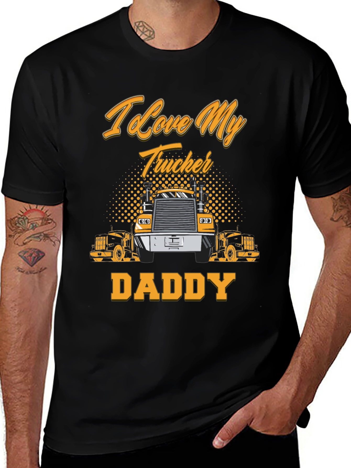 Variant 7 of I Love My Trucker Daddy T-Shirt