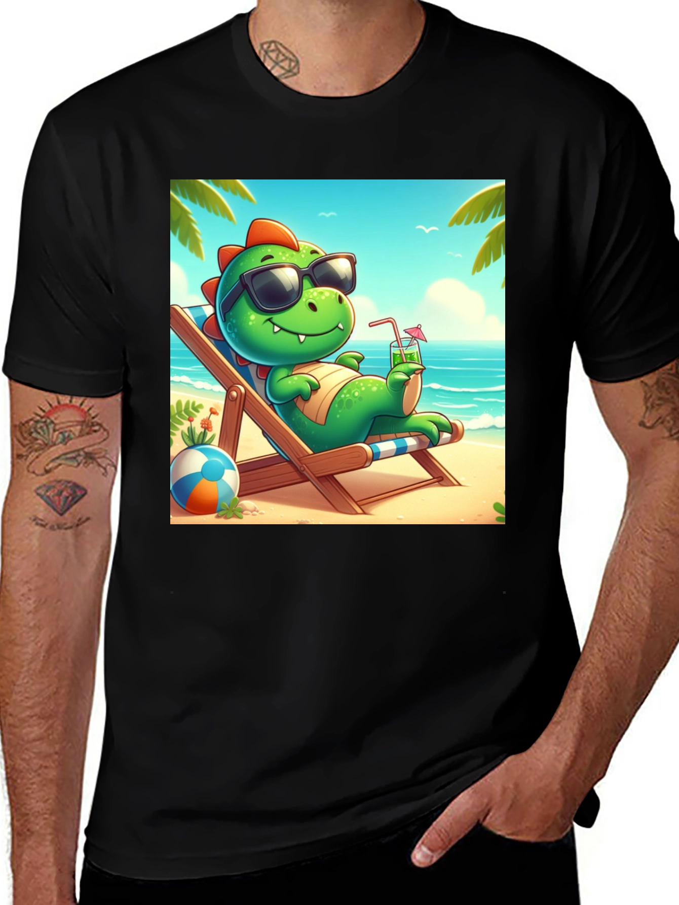 Variant 16 of Cool Dino Summer T-Shirt
