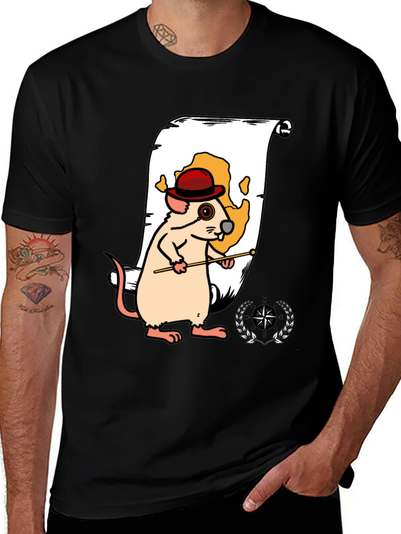 Variant 4 of Cartoon Mouse Navigator Graphic Tee