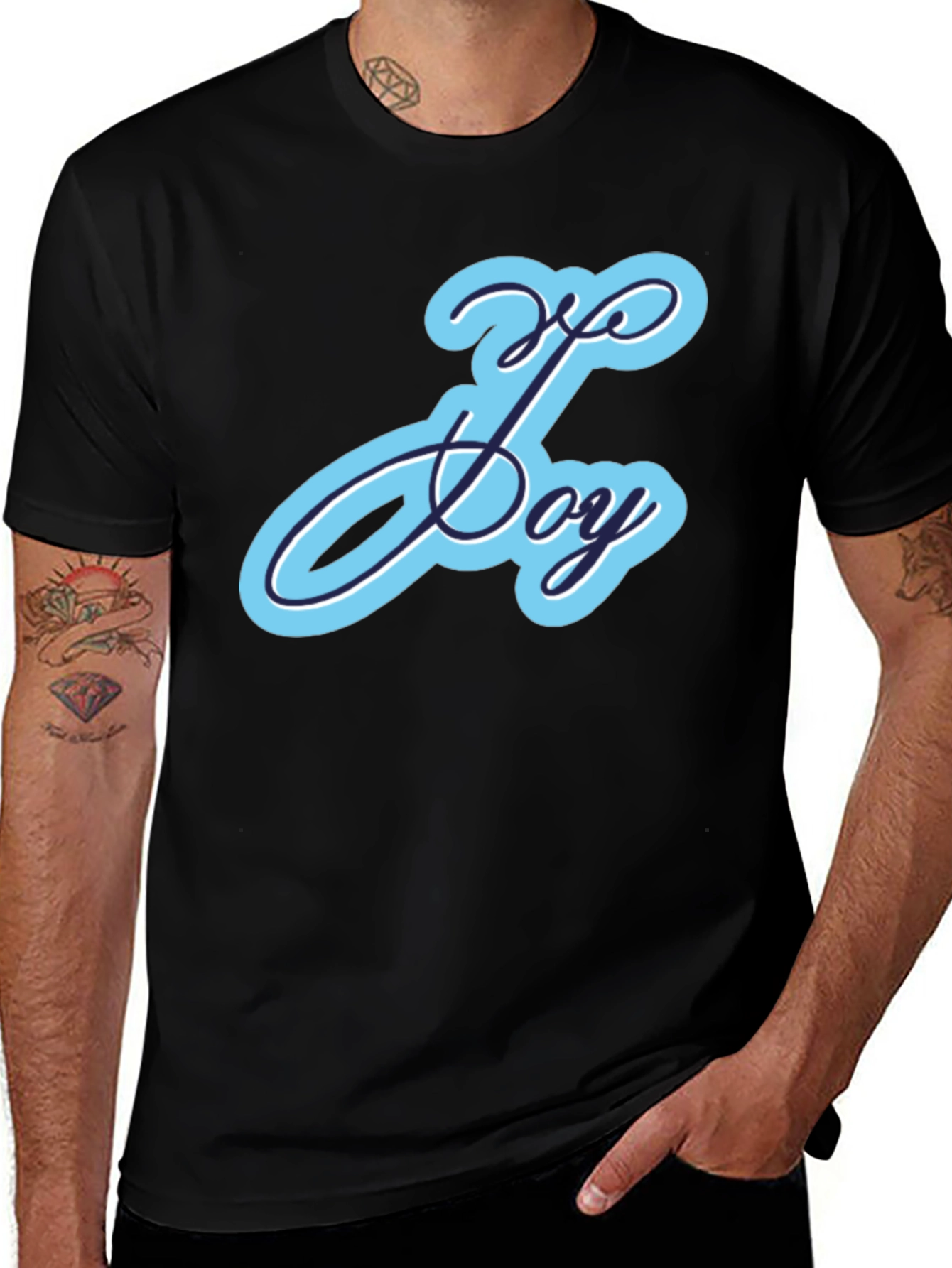 Variant 26 of Joy T-Shirt - Stylish Black Tee